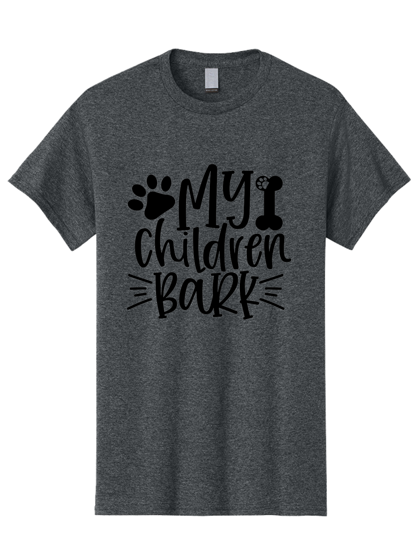 My Children Bark Men'S Graphic Tee, 100% Cotton, Comfortable Casual Summer Wear, Machine Washable, Funny Dog Quote, Dog Owner Gift, Dog Lover Quote, Pet Parenting, Humorous Dog Saying, Dog Mom Quote, Funny Pet Phrase, Dog Dad Gift Aae517 17