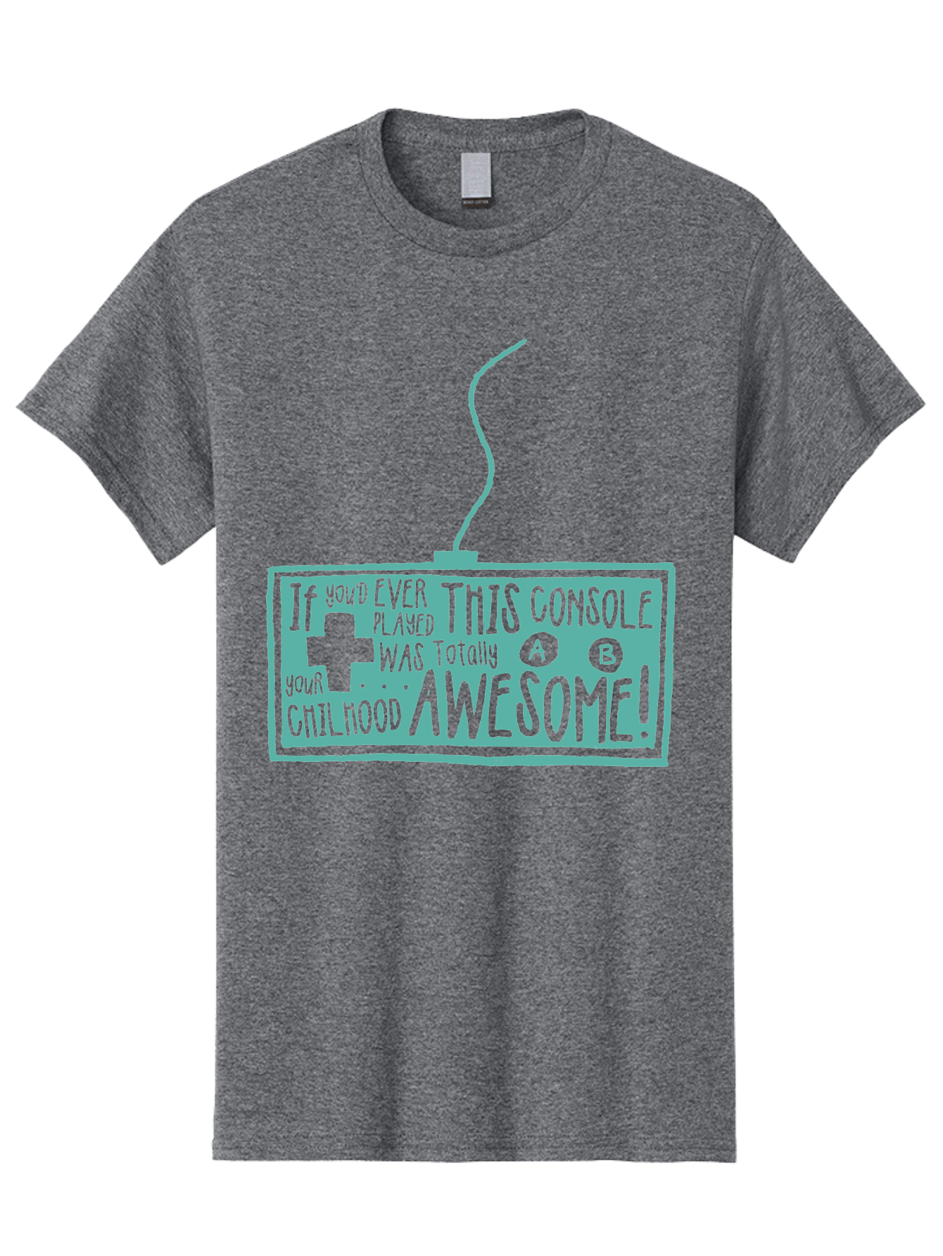Never Stop Playing Men'S Graphic Tee, 100% Cotton, Comfortable Casual Summer Wear, Machine Washable, Retro Video Game Console, Vintage Gaming, Nostalgic Technology, Classic Video Games, Console Awesomeness, Power Cord, Playful Typography, Aae533 15