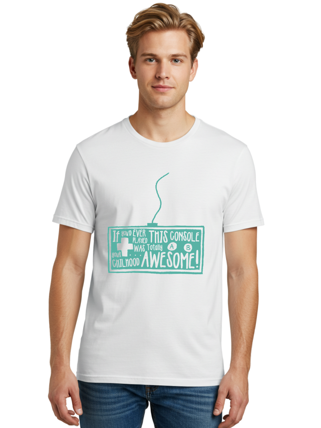 Never Stop Playing Men'S Graphic Tee, 100% Cotton, Comfortable Casual Summer Wear, Machine Washable, Retro Video Game Console, Vintage Gaming, Nostalgic Technology, Classic Video Games, Console Awesomeness, Power Cord, Playful Typography, Aae533 10