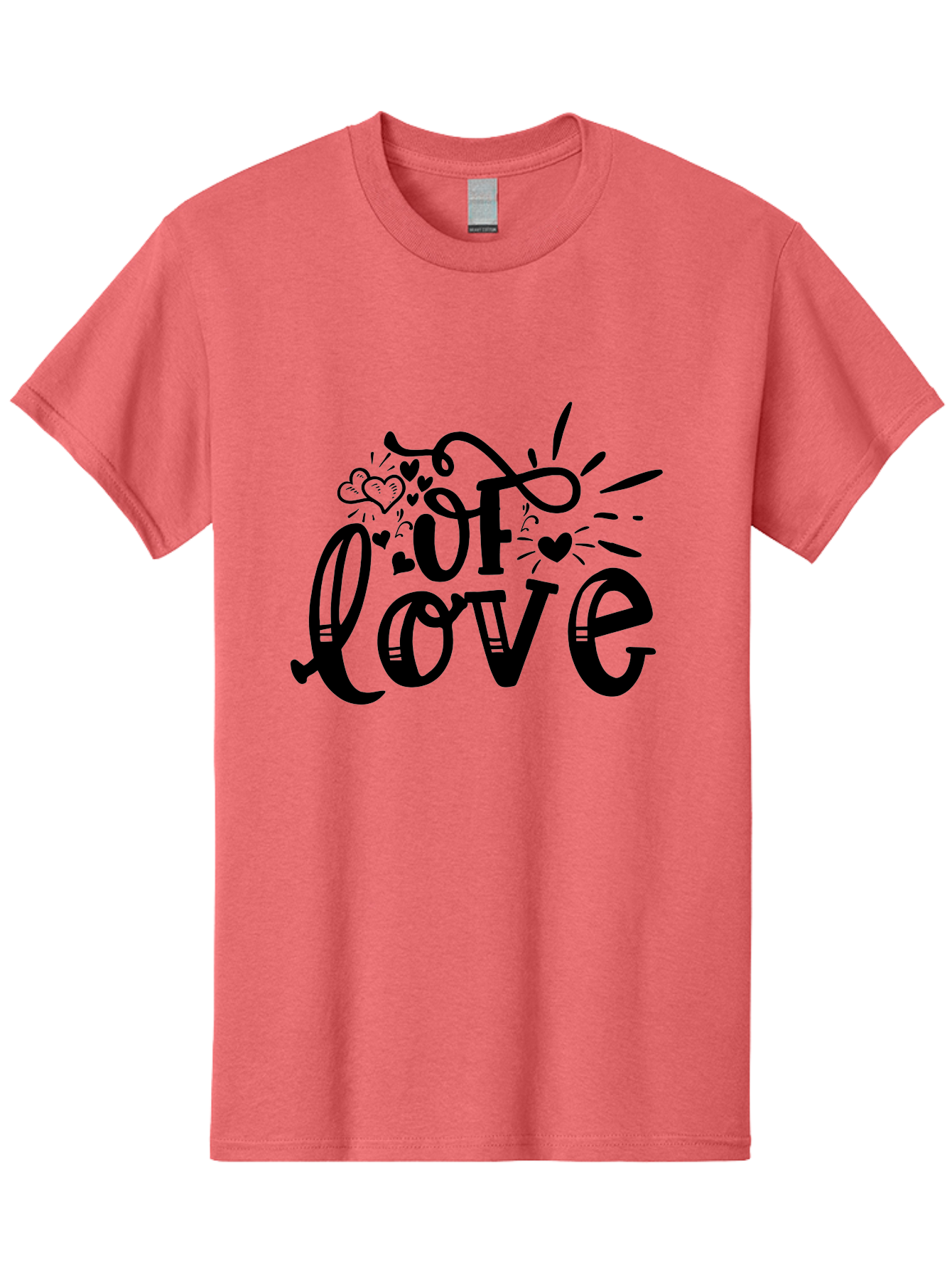 Of Love Men'S Graphic Tee, 100% Cotton, Comfortable Casual Summer Wear, Machine Washable, Heartfelt Illustration, Love Design, Decorative Typography, Whimsical Hearts, Illustration Art, Heart Theme, Love Quote Aae549 15