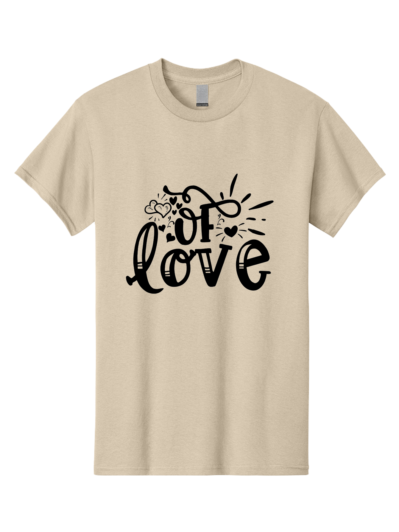 Of Love Men'S Graphic Tee, 100% Cotton, Comfortable Casual Summer Wear, Machine Washable, Heartfelt Illustration, Love Design, Decorative Typography, Whimsical Hearts, Illustration Art, Heart Theme, Love Quote Aae549 27