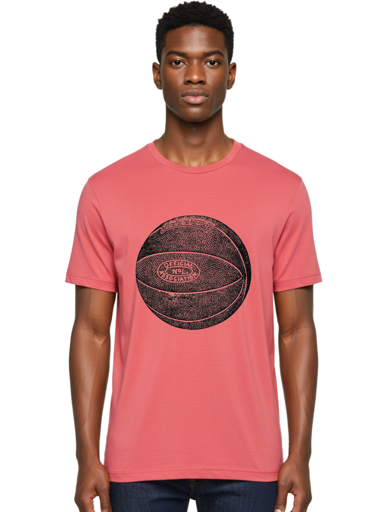 Old School Ball Men'S Graphic Tee, 100% Cotton, Comfortable Casual Summer Wear, Machine Washable, Nba Basketball, Official League Ball, Textured Surface, Athletic Equipment, Sports Gear, Basketball Design, Sports Logo, Professional Basketball Aae554 18