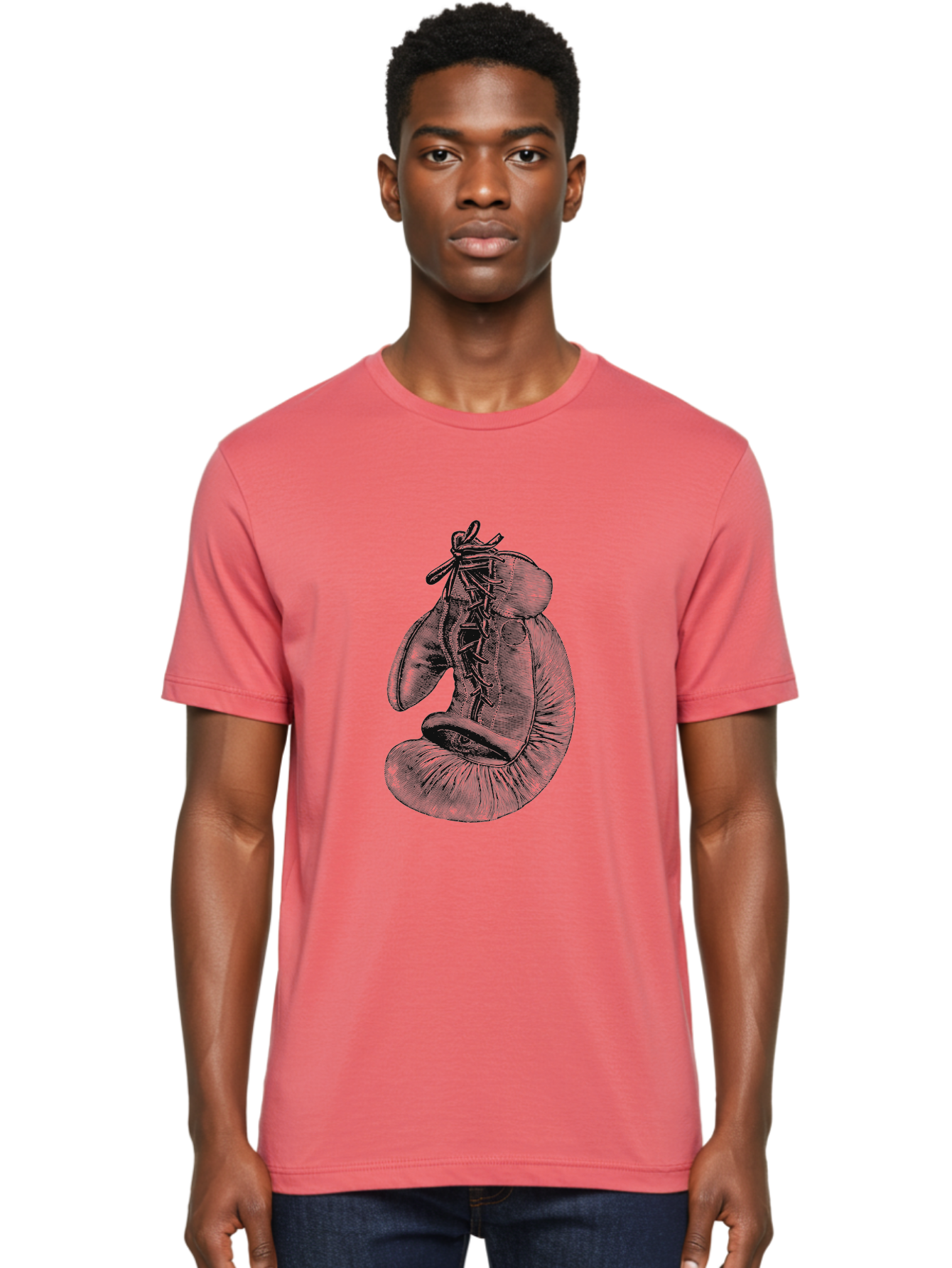 One Glove, One Legacy Men'S Graphic Tee, 100% Cotton, Comfortable Casual Summer Wear, Machine Washable, Boxing Gloves, Combat Sports, Martial Arts, Fighting Gear, Boxing Equipment, Training Gloves, Lace-Up Gloves Aae567 22