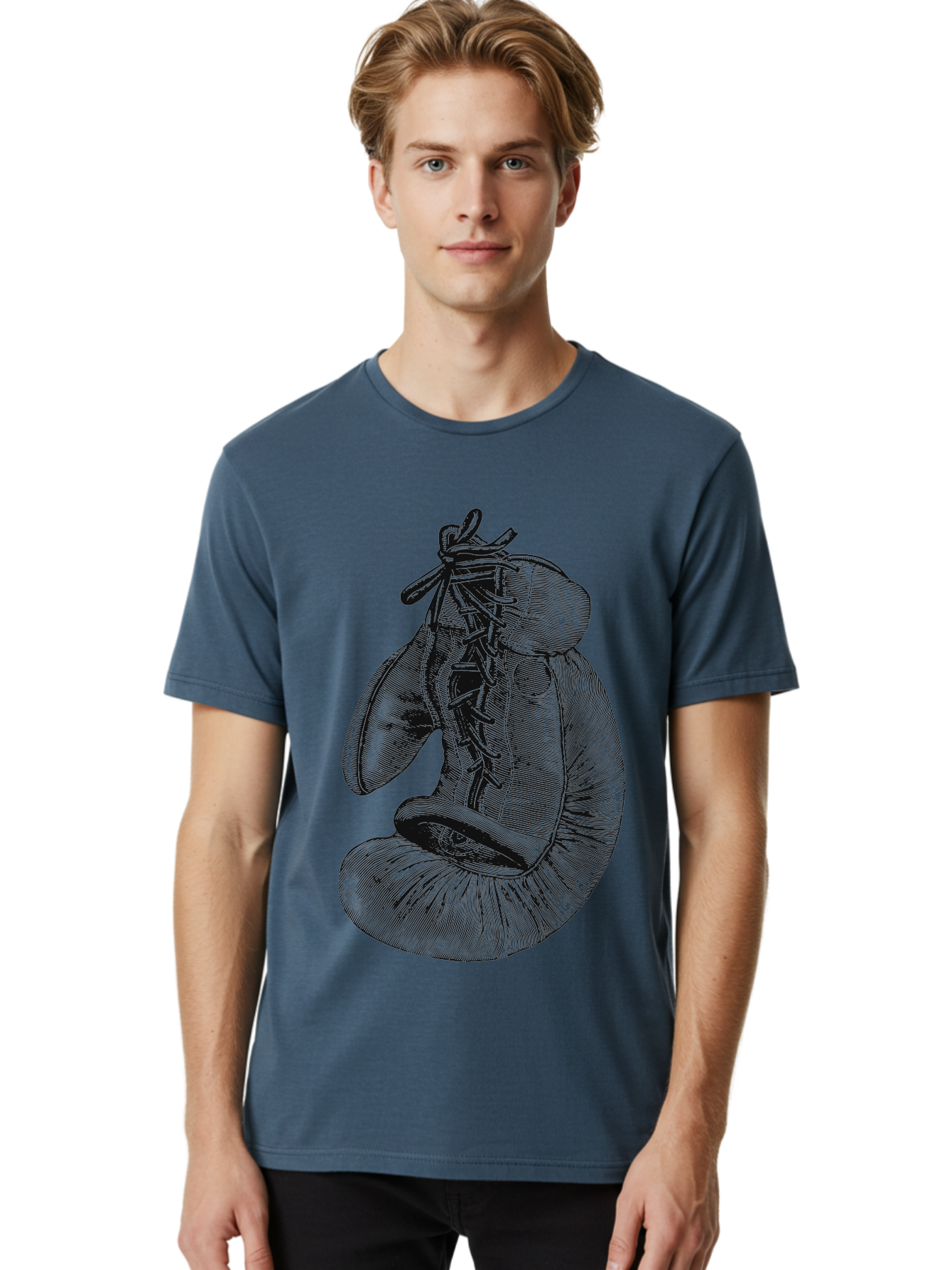 One Glove, One Legacy Men'S Graphic Tee, 100% Cotton, Comfortable Casual Summer Wear, Machine Washable, Boxing Gloves, Combat Sports, Martial Arts, Fighting Gear, Boxing Equipment, Training Gloves, Lace-Up Gloves Aae567 18