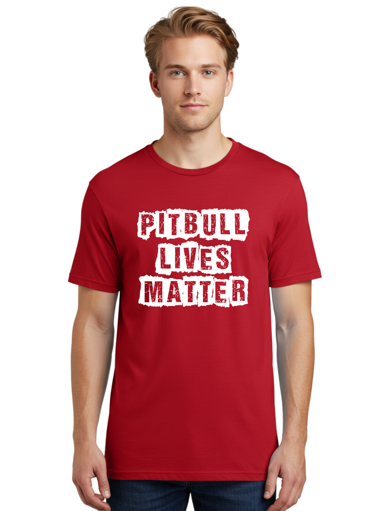 Pitbull Lives Matter Men'S Graphic Tee, 100% Cotton, Comfortable Casual Summer Wear, Machine Washable, Pitbull Awareness, Dog Advocacy, Pitbull Lives Matter, Social Justice, Animal Rights, Dog Lovers, Pitbull Support, Advocacy Campaign Aae582 24
