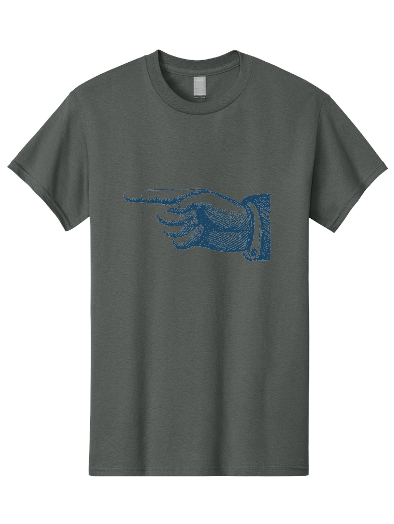 Pointing Finger 2 Men'S Graphic Tee, 100% Cotton, Comfortable Casual Summer Wear, Machine Washable, Hand Pointing, Index Finger Extended, Vintage Illustration, Pointing Gesture, Illustration Art, Classic Design, Direction Indicator, Aae585 13