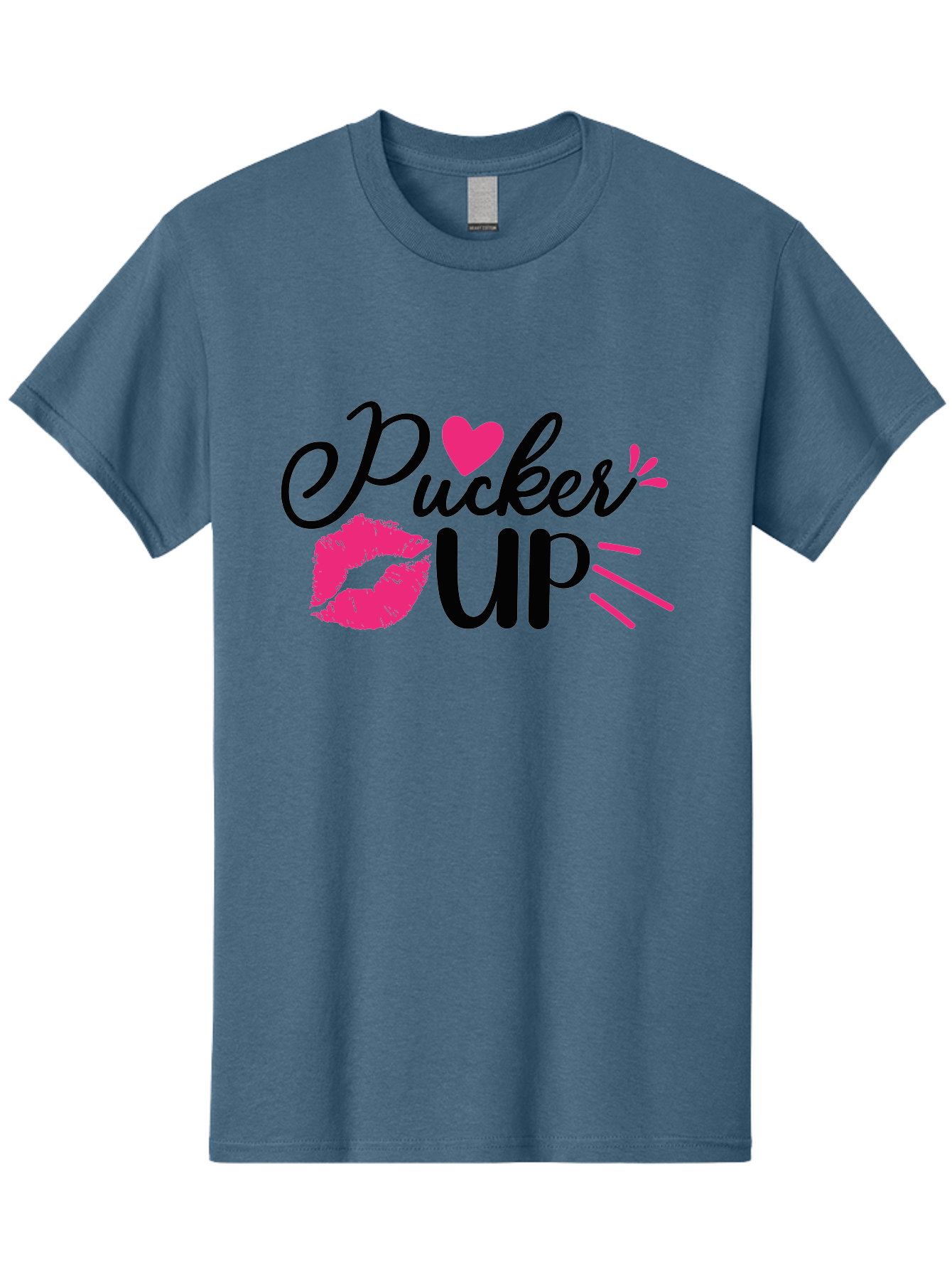 Pucker Up Men'S Graphic Tee, 100% Cotton, Comfortable Casual Summer Wear, Machine Washable, Pucker Up, Kiss Lips, Lipstick Kiss, Heart Shape, Love Symbol, Romantic Gesture, Playful Phrase, Bold Typography Aae596 29