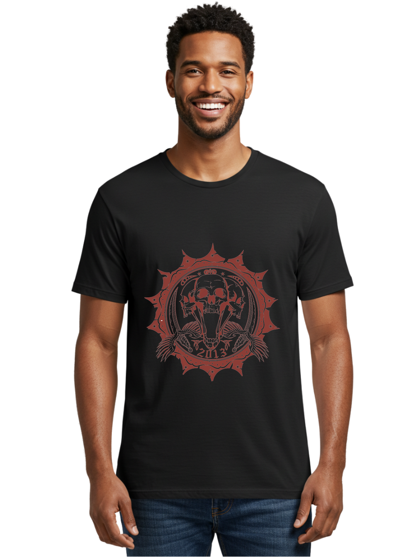 Ragecore Reaper 2013 Men'S Graphic Tee, 100% Cotton, Comfortable Casual Summer Wear, Machine Washable, Snake Coiled Around Skull, Gothic Illustration, Mysterious Symbol, Intricate Design, Snake Wrapped Around Skull, Unique Artwork, Aae603 6