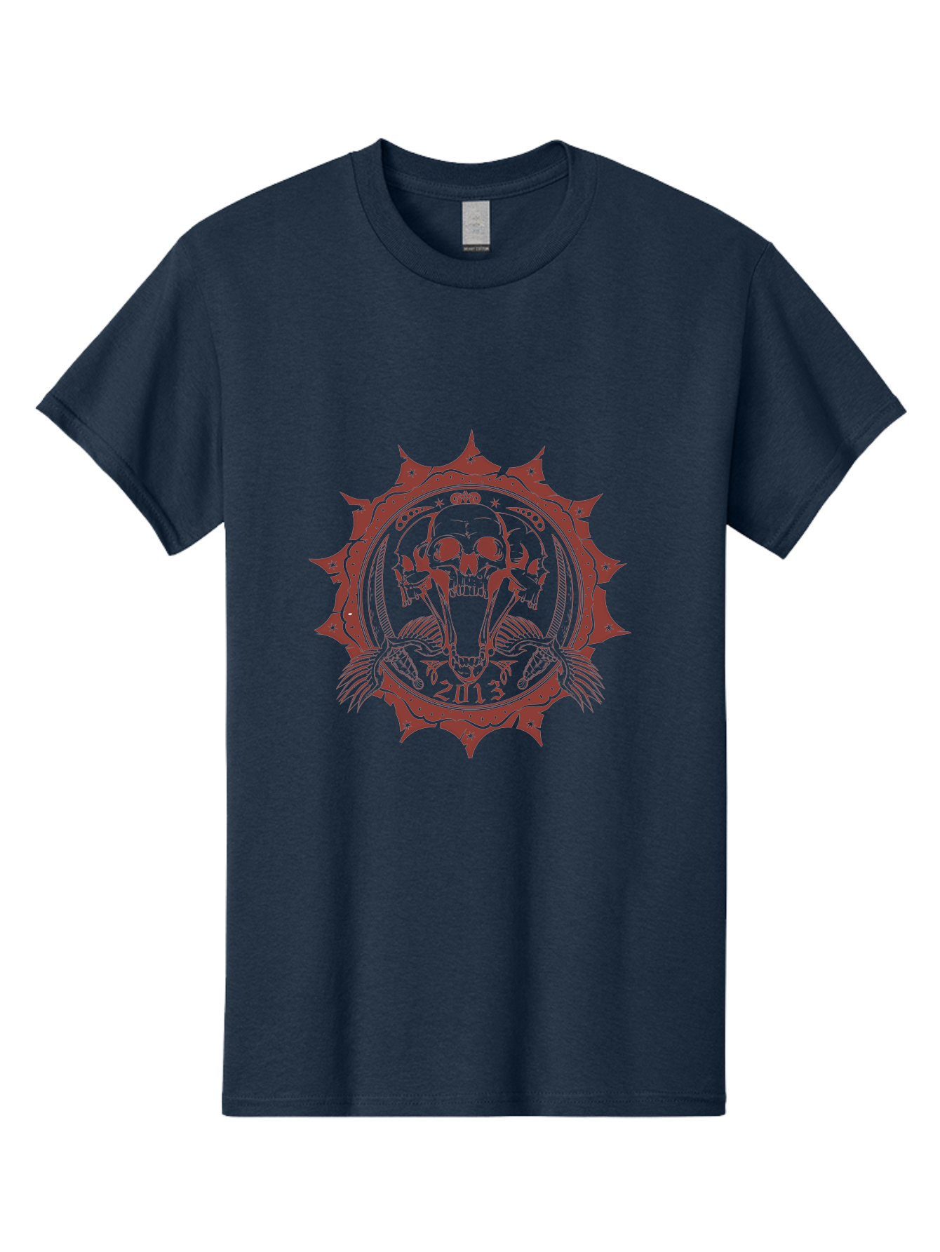 Ragecore Reaper 2013 Men'S Graphic Tee, 100% Cotton, Comfortable Casual Summer Wear, Machine Washable, Snake Coiled Around Skull, Gothic Illustration, Mysterious Symbol, Intricate Design, Snake Wrapped Around Skull, Unique Artwork, Aae603 27