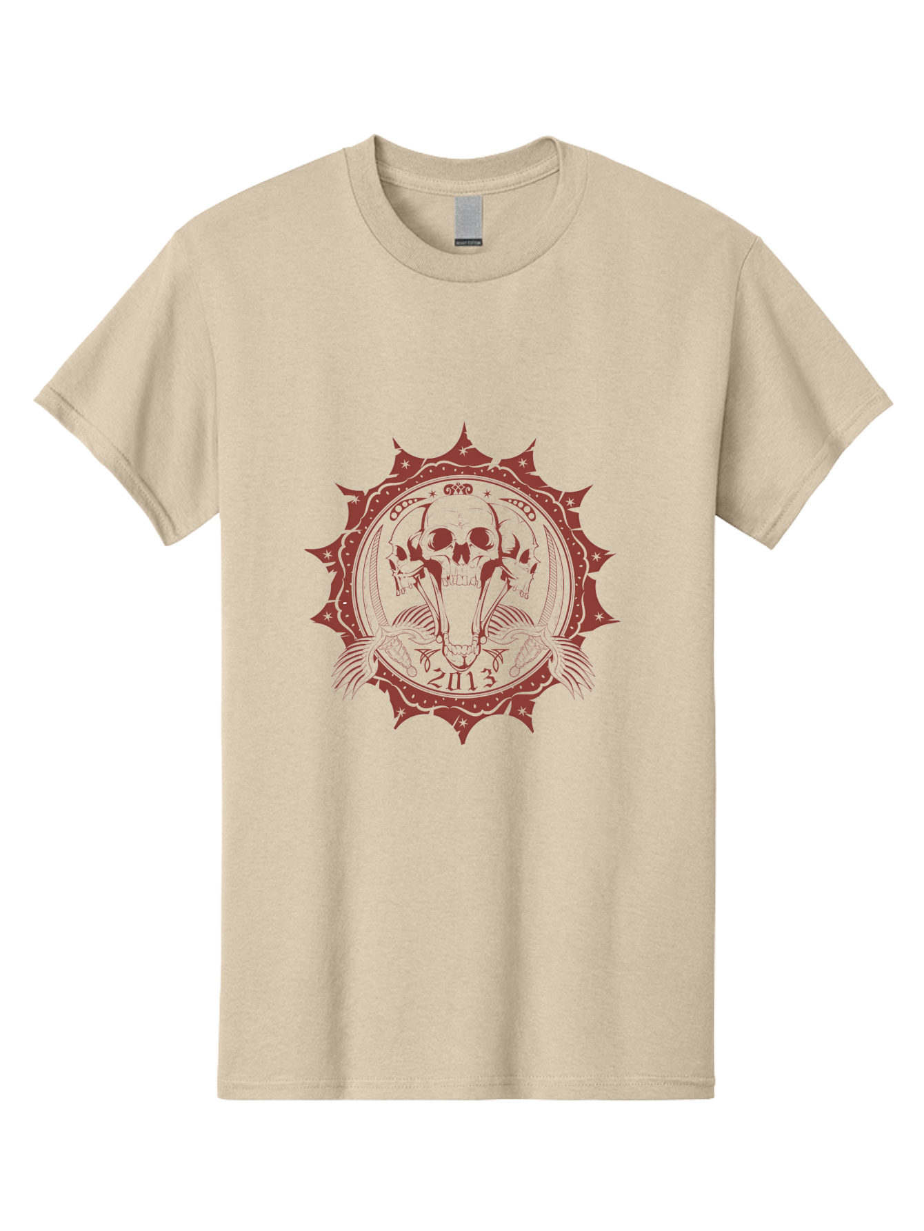 Ragecore Reaper 2013 Men'S Graphic Tee, 100% Cotton, Comfortable Casual Summer Wear, Machine Washable, Snake Coiled Around Skull, Gothic Illustration, Mysterious Symbol, Intricate Design, Snake Wrapped Around Skull, Unique Artwork, Aae603 13