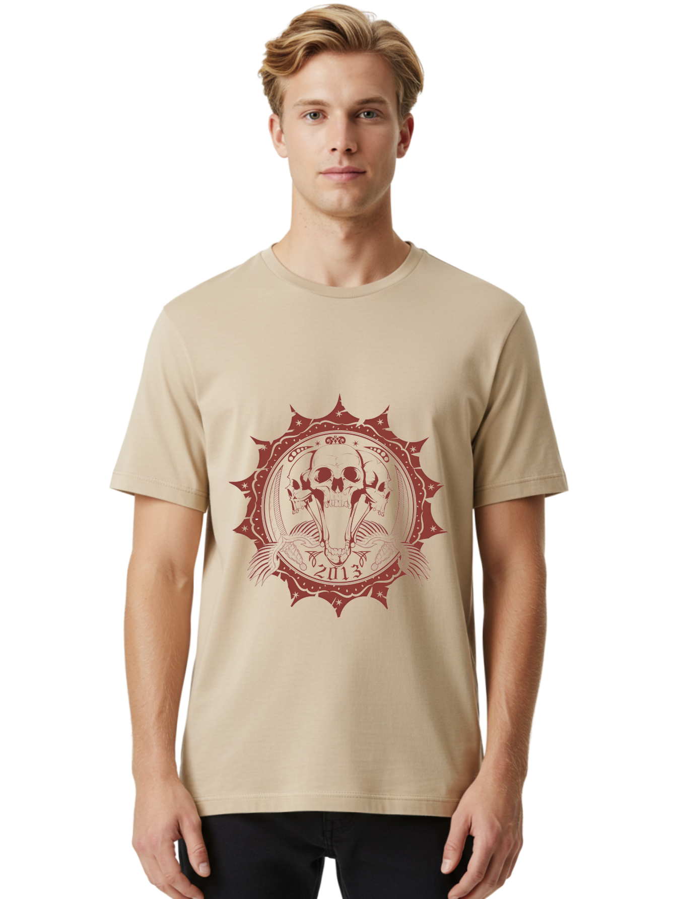 Ragecore Reaper 2013 Men'S Graphic Tee, 100% Cotton, Comfortable Casual Summer Wear, Machine Washable, Snake Coiled Around Skull, Gothic Illustration, Mysterious Symbol, Intricate Design, Snake Wrapped Around Skull, Unique Artwork, Aae603 14