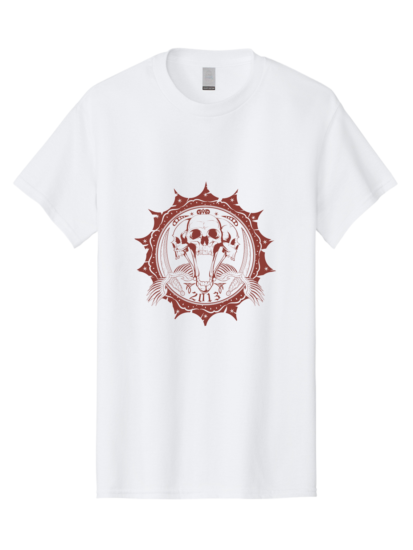 Ragecore Reaper 2013 Men'S Graphic Tee, 100% Cotton, Comfortable Casual Summer Wear, Machine Washable, Snake Coiled Around Skull, Gothic Illustration, Mysterious Symbol, Intricate Design, Snake Wrapped Around Skull, Unique Artwork, Aae603 3