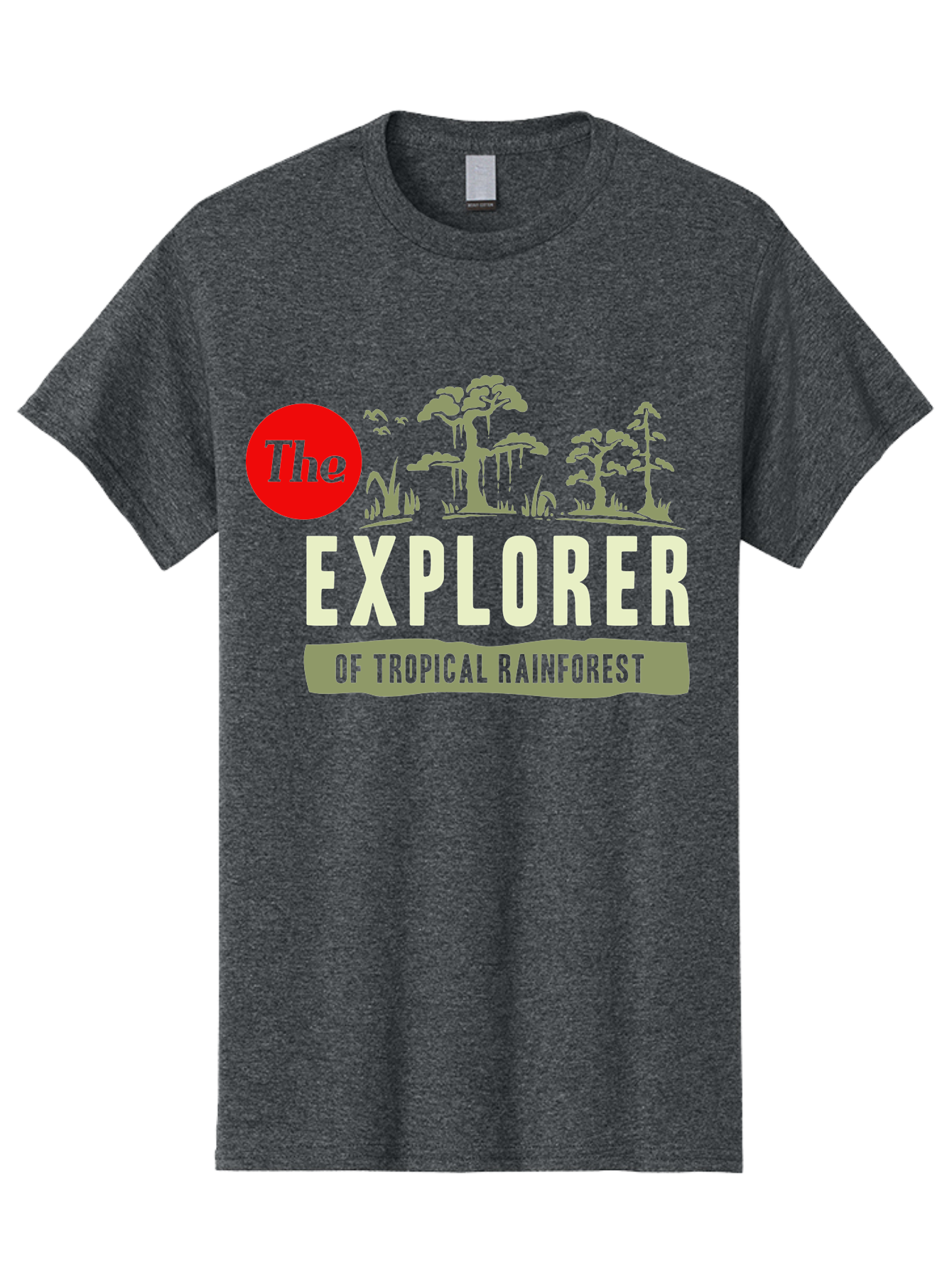 Rainforest Explorer Men'S Graphic Tee, 100% Cotton, Comfortable Casual Summer Wear, Machine Washable, Explorer, Tropical Rainforest, Expedition, Adventure Travel, Wilderness Exploration, Jungle Trek, Exotic Destinations, Eco-Tourism, Aae604 1