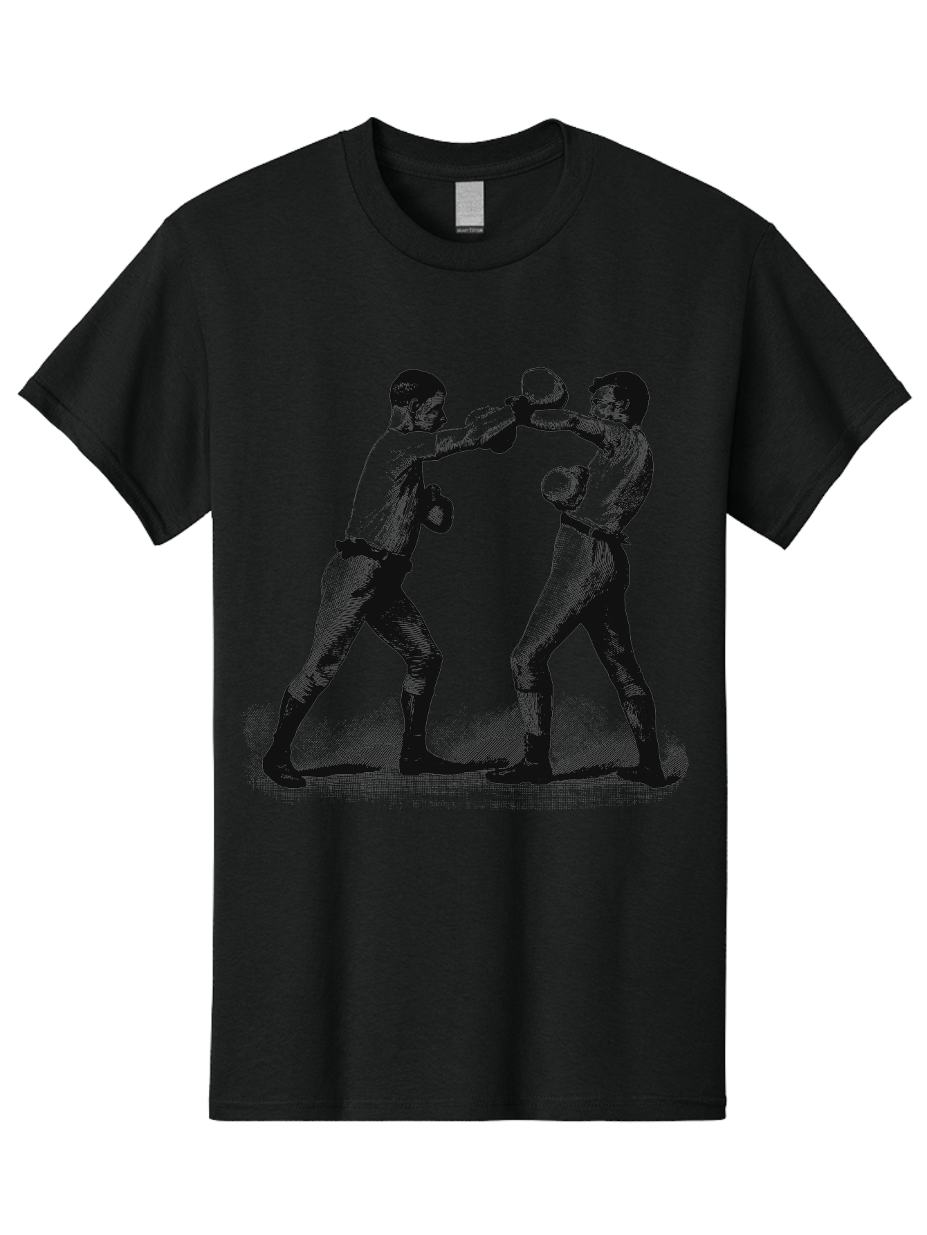 Ropekings Men'S Graphic Tee, 100% Cotton, Comfortable Casual Summer Wear, Machine Washable, Two Boxers Fighting, Boxing Match, Martial Arts, Combat Sports, Physical Fitness, Intense Action, Gloves, Punch, Fight, Athletic Competition, Aae618 25