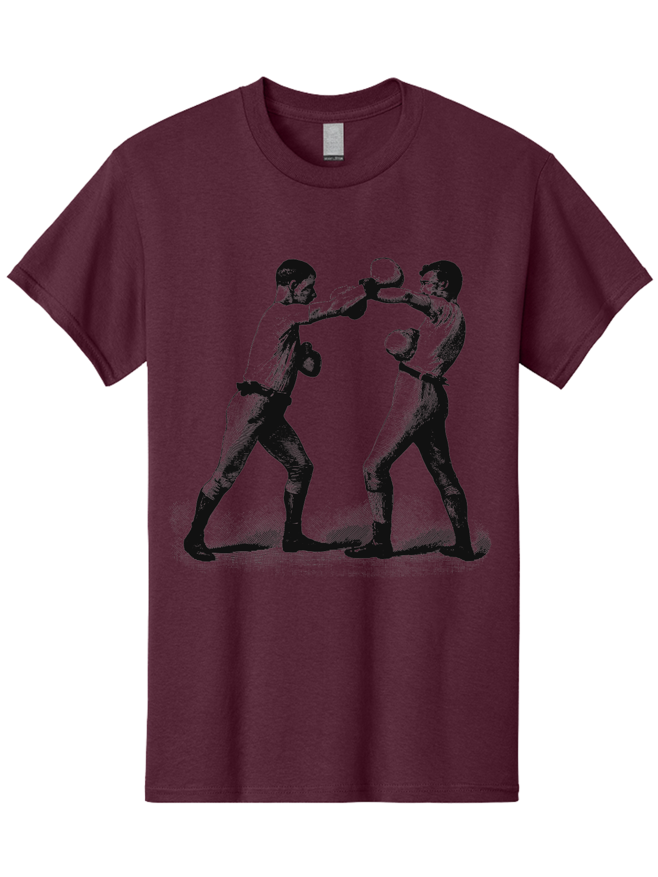 Ropekings Men'S Graphic Tee, 100% Cotton, Comfortable Casual Summer Wear, Machine Washable, Two Boxers Fighting, Boxing Match, Martial Arts, Combat Sports, Physical Fitness, Intense Action, Gloves, Punch, Fight, Athletic Competition, Aae618 27