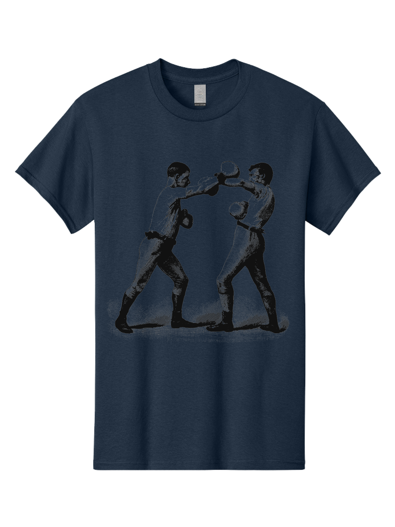 Ropekings Men'S Graphic Tee, 100% Cotton, Comfortable Casual Summer Wear, Machine Washable, Two Boxers Fighting, Boxing Match, Martial Arts, Combat Sports, Physical Fitness, Intense Action, Gloves, Punch, Fight, Athletic Competition, Aae618 13