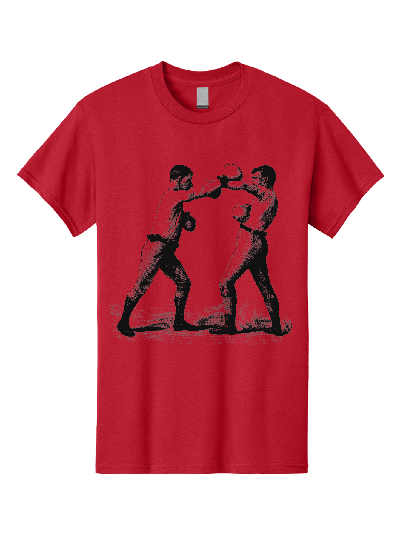 Ropekings Men'S Graphic Tee, 100% Cotton, Comfortable Casual Summer Wear, Machine Washable, Two Boxers Fighting, Boxing Match, Martial Arts, Combat Sports, Physical Fitness, Intense Action, Gloves, Punch, Fight, Athletic Competition, Aae618 15