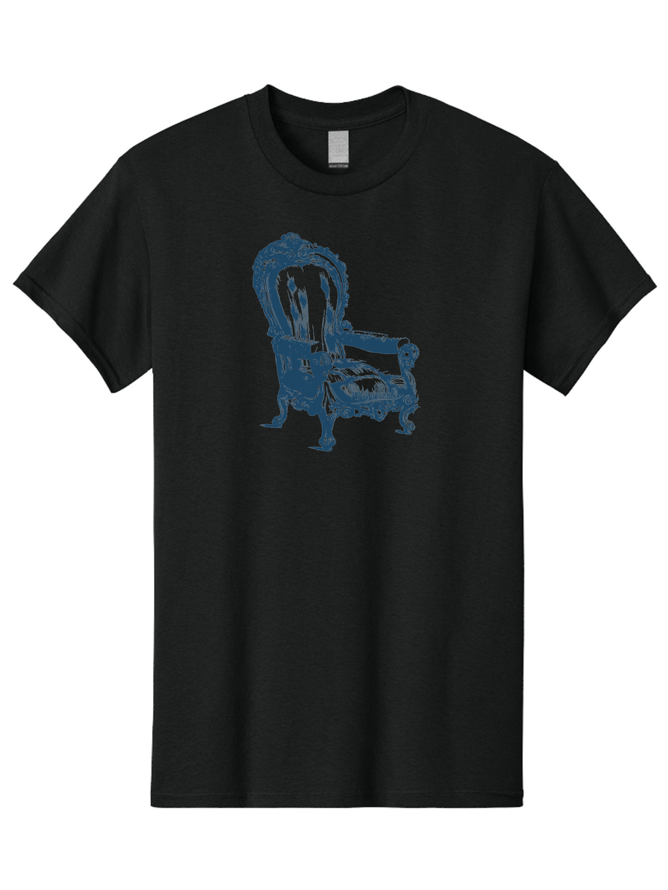 Royal Scroll Armchair Men'S Graphic Tee, 100% Cotton, Comfortable Casual Summer Wear, Machine Washable, Luxury Chair, Ornate Design, Vintage Furniture, Armchair, Carved Details, Royal Seating, Ornamental Decor, Intricate Carvings, Aae622 27