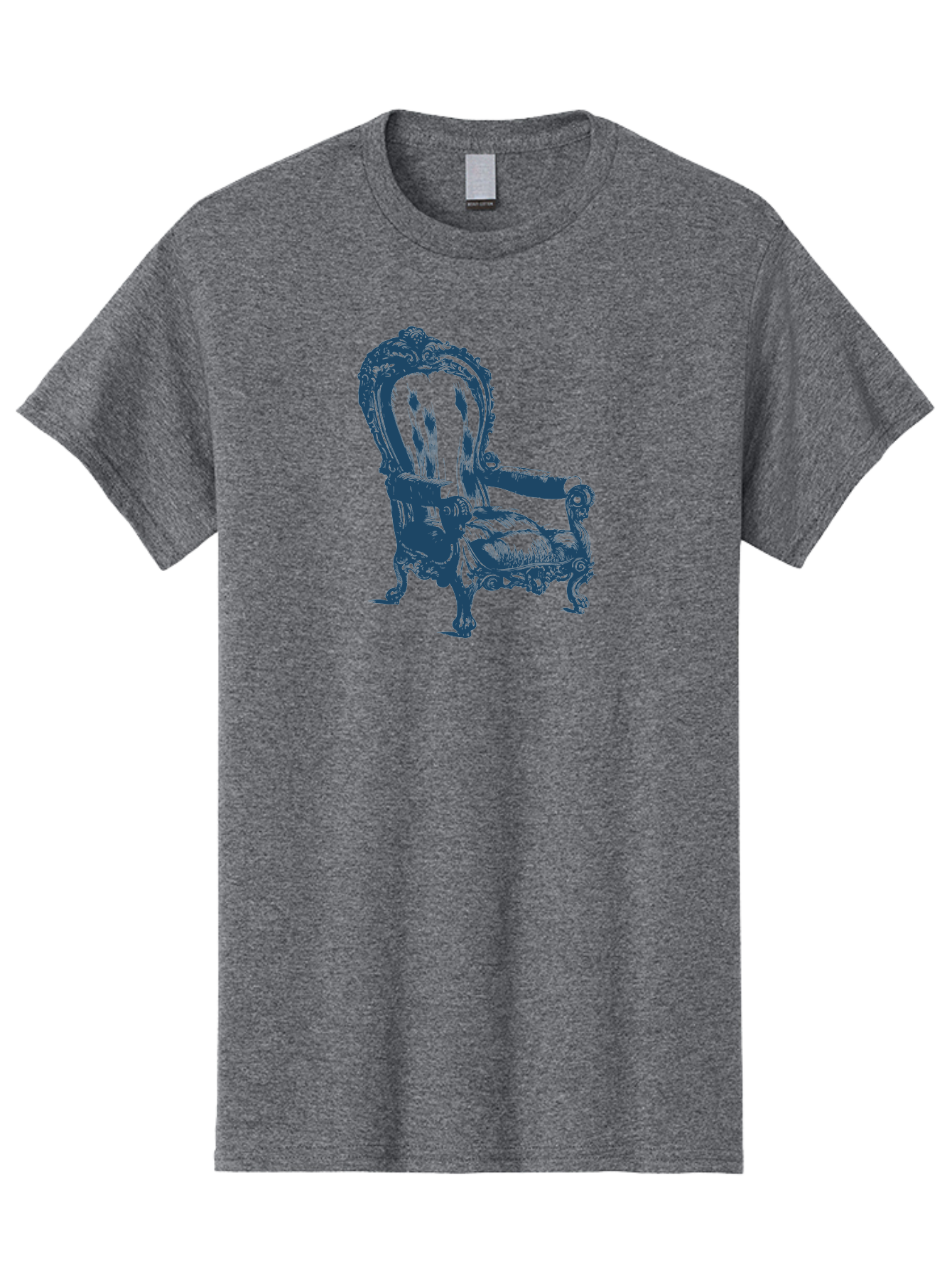 Royal Scroll Armchair Men'S Graphic Tee, 100% Cotton, Comfortable Casual Summer Wear, Machine Washable, Luxury Chair, Ornate Design, Vintage Furniture, Armchair, Carved Details, Royal Seating, Ornamental Decor, Intricate Carvings, Aae622 29