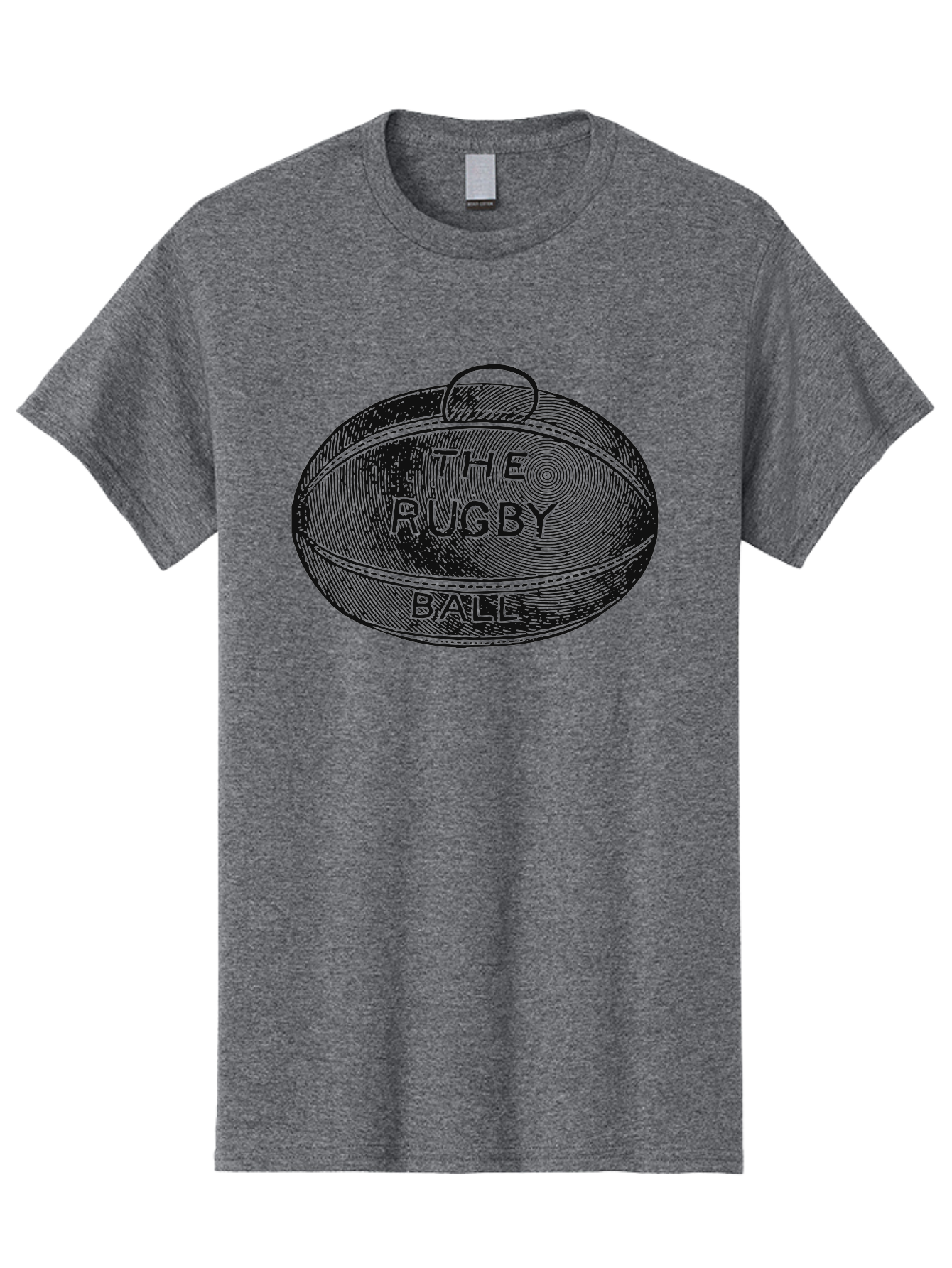 The Rugby Ball Men'S Graphic Tee, 100% Cotton, Comfortable Casual Summer Wear, Machine Washable, Rugby Ball, Sport Equipment, Oval Shape, Vintage Illustration, Sports Graphics, Rugby Team, Contact Sports, Sports Ball, Sports Illustration Aae623 11