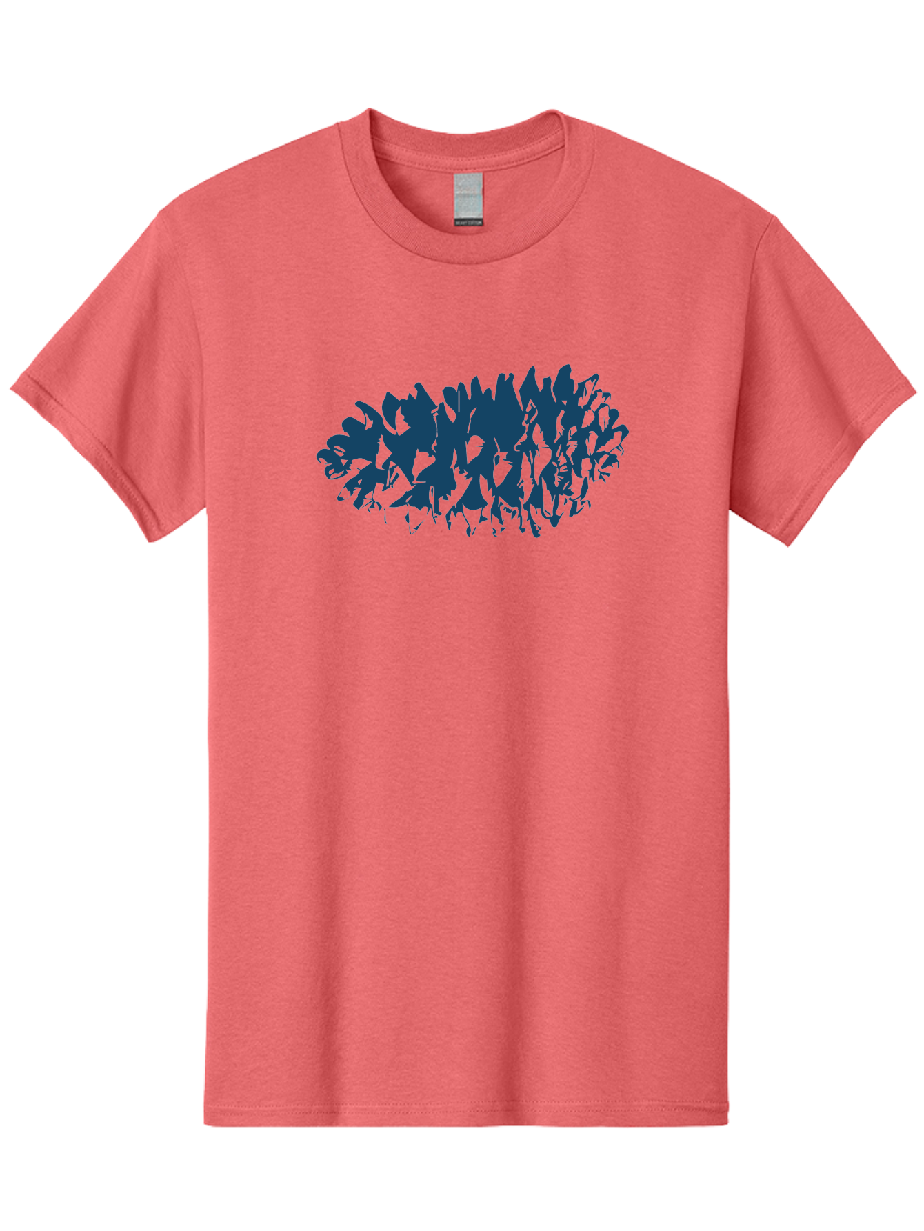 Rustic Pine Cluster Men'S Graphic Tee, 100% Cotton, Comfortable Casual Summer Wear, Machine Washable, Silhouette Of Horses, Group Of Horses, Galloping Horses, Abstract Horses, Dark Blue Horses, Dynamic Movement, Chaotic Movement, Horse Shapes, Aae627 29