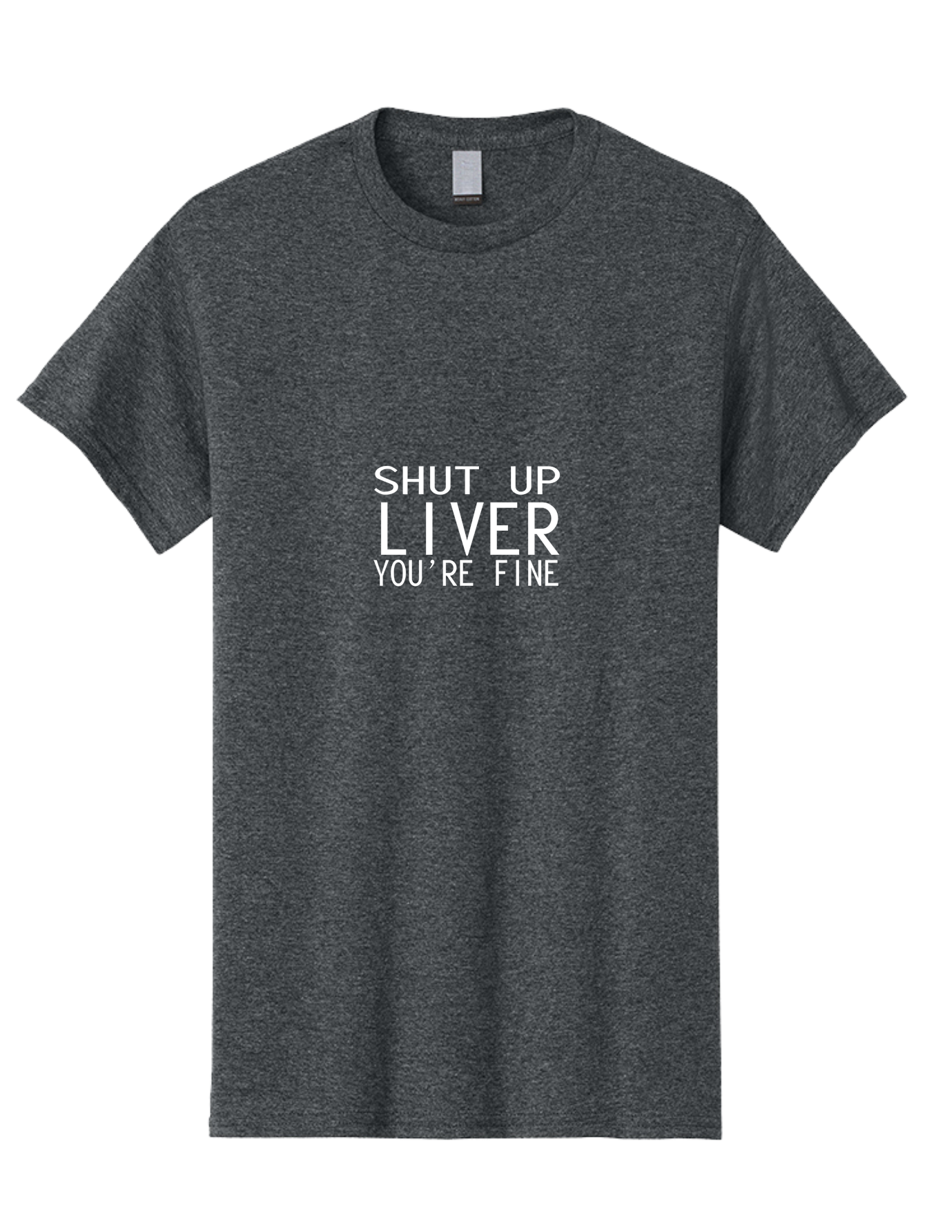 Shut Up Liver Men'S Graphic Tee, 100% Cotton, Comfortable Casual Summer Wear, Machine Washable, Funny Quote, Humoristic Saying, Witty Phrase, Liver Joke, Inspirational Quote, Motivational Words, Typographic Design Aae640 5