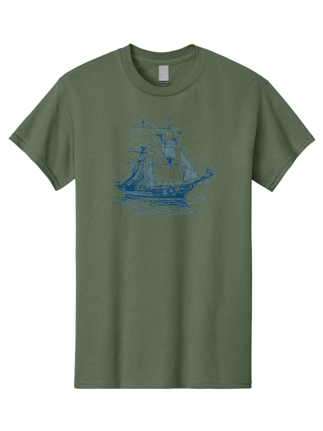 Silent Sails Ship Men'S Graphic Tee, 100% Cotton, Comfortable Casual Summer Wear, Machine Washable, Sailing Ship, Tall Ship, Naval Vessel, Sailing Boat, Ocean Waves, Nautical Theme, Historic Ship, Classic Sailing, Maritime Illustration Aae644 29