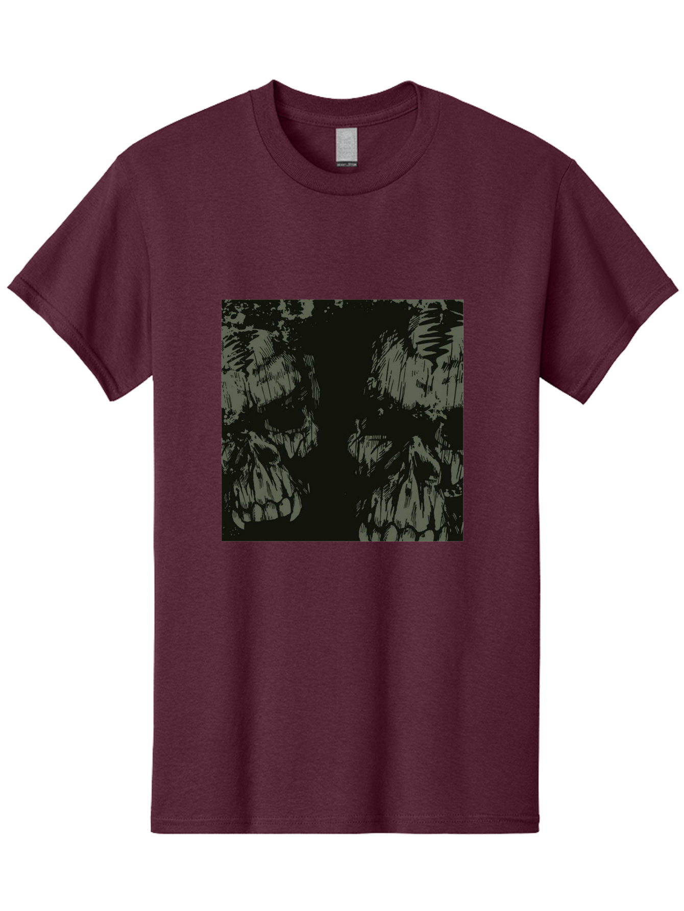 Silent Skulls Men'S Graphic Tee, 100% Cotton, Comfortable Casual Summer Wear, Machine Washable, Dark Fantasy, Skull Art, Gothic Style, Black And Grey, Creepy Atmosphere, Horror Theme, Death Symbol, Skull Design Aae645 13