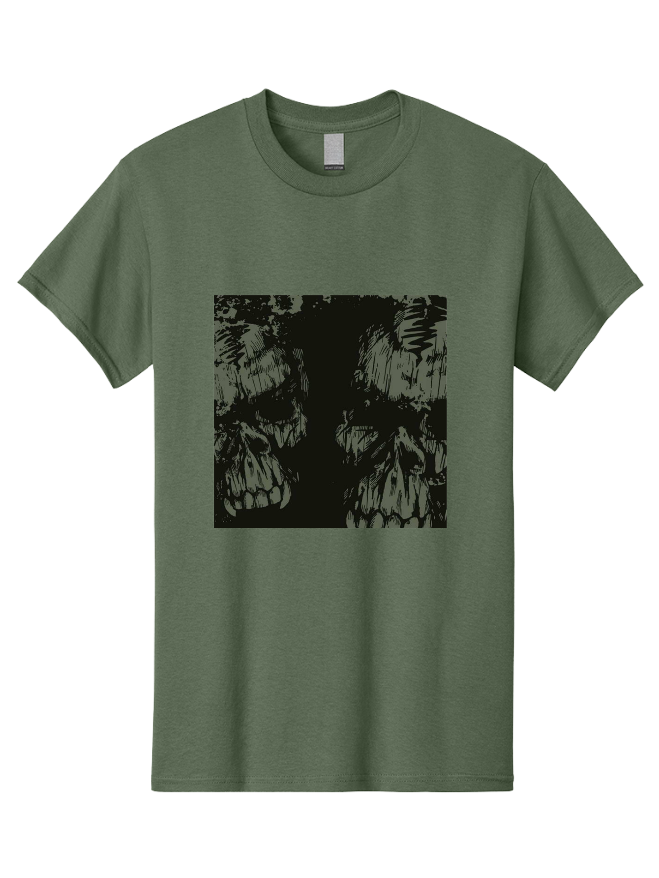 Silent Skulls Men'S Graphic Tee, 100% Cotton, Comfortable Casual Summer Wear, Machine Washable, Dark Fantasy, Skull Art, Gothic Style, Black And Grey, Creepy Atmosphere, Horror Theme, Death Symbol, Skull Design Aae645 7