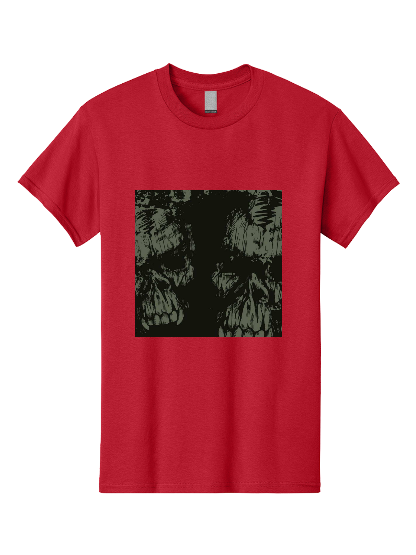 Silent Skulls Men'S Graphic Tee, 100% Cotton, Comfortable Casual Summer Wear, Machine Washable, Dark Fantasy, Skull Art, Gothic Style, Black And Grey, Creepy Atmosphere, Horror Theme, Death Symbol, Skull Design Aae645 29