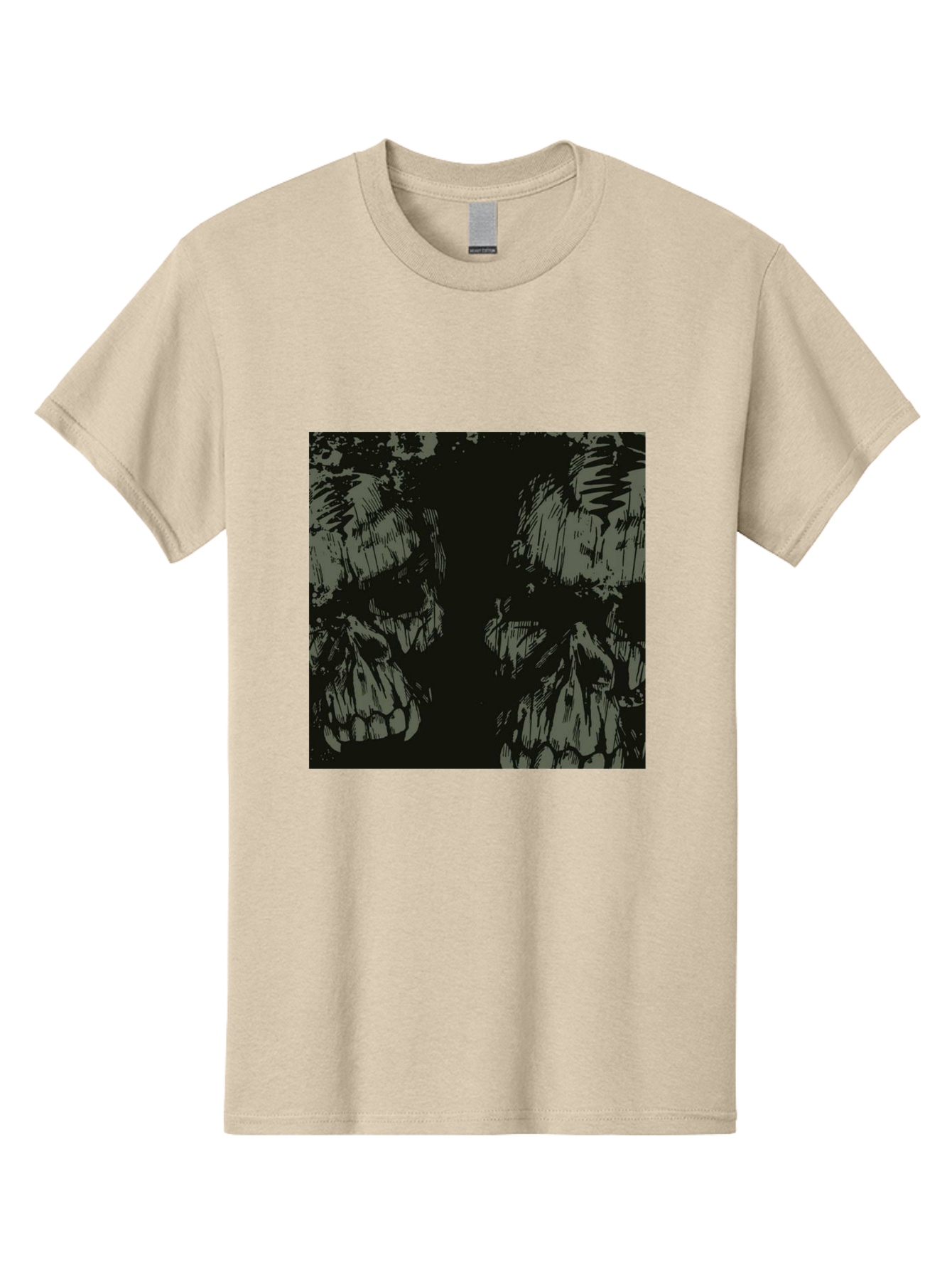 Silent Skulls Men'S Graphic Tee, 100% Cotton, Comfortable Casual Summer Wear, Machine Washable, Dark Fantasy, Skull Art, Gothic Style, Black And Grey, Creepy Atmosphere, Horror Theme, Death Symbol, Skull Design Aae645 9