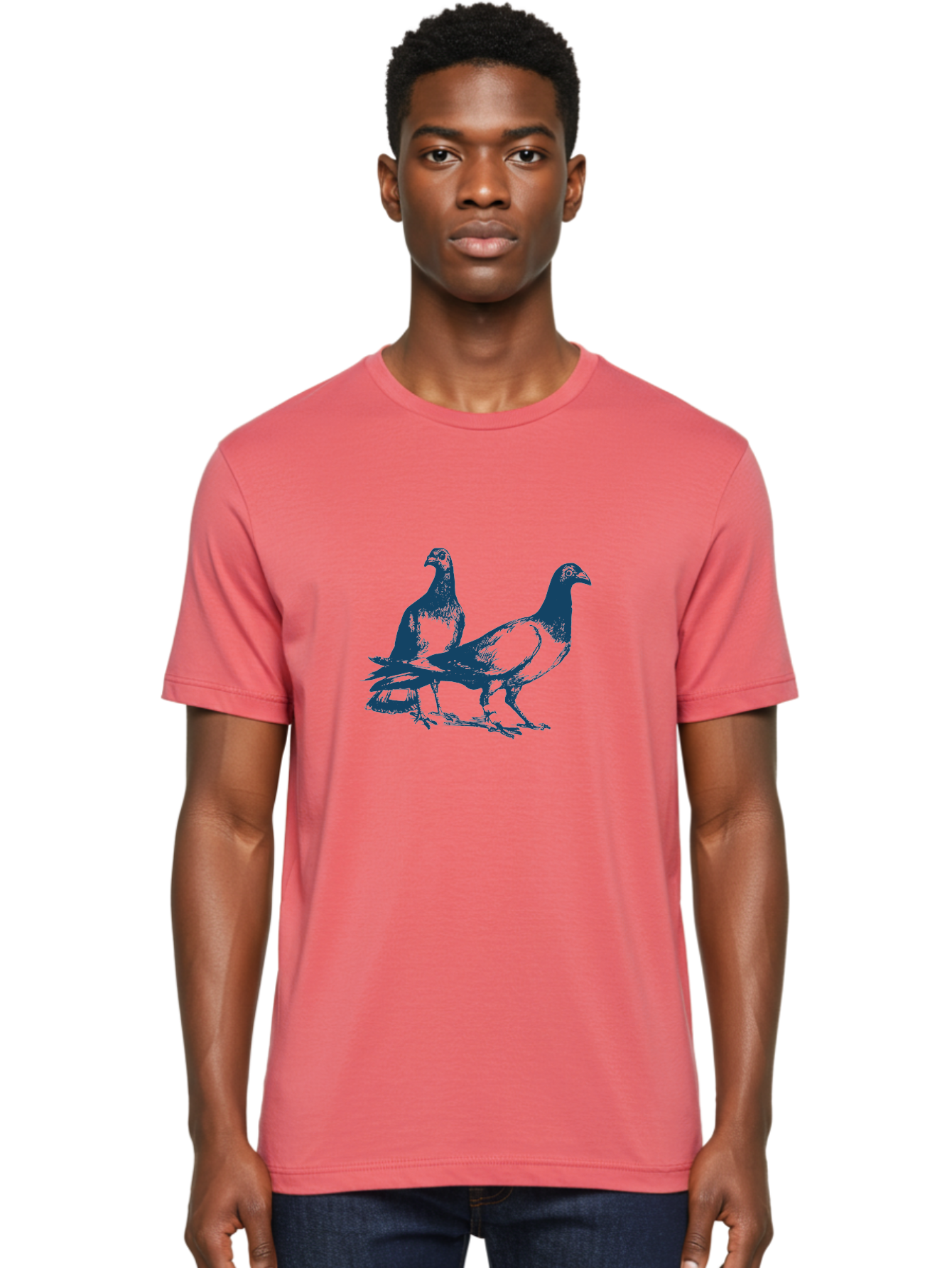 Skyline Pigeon Union Men'S Graphic Tee, 100% Cotton, Comfortable Casual Summer Wear, Machine Washable, Pigeons, Birds, Wildlife, Urban Animals, Bird Watching, Nature Lovers Aae652 16