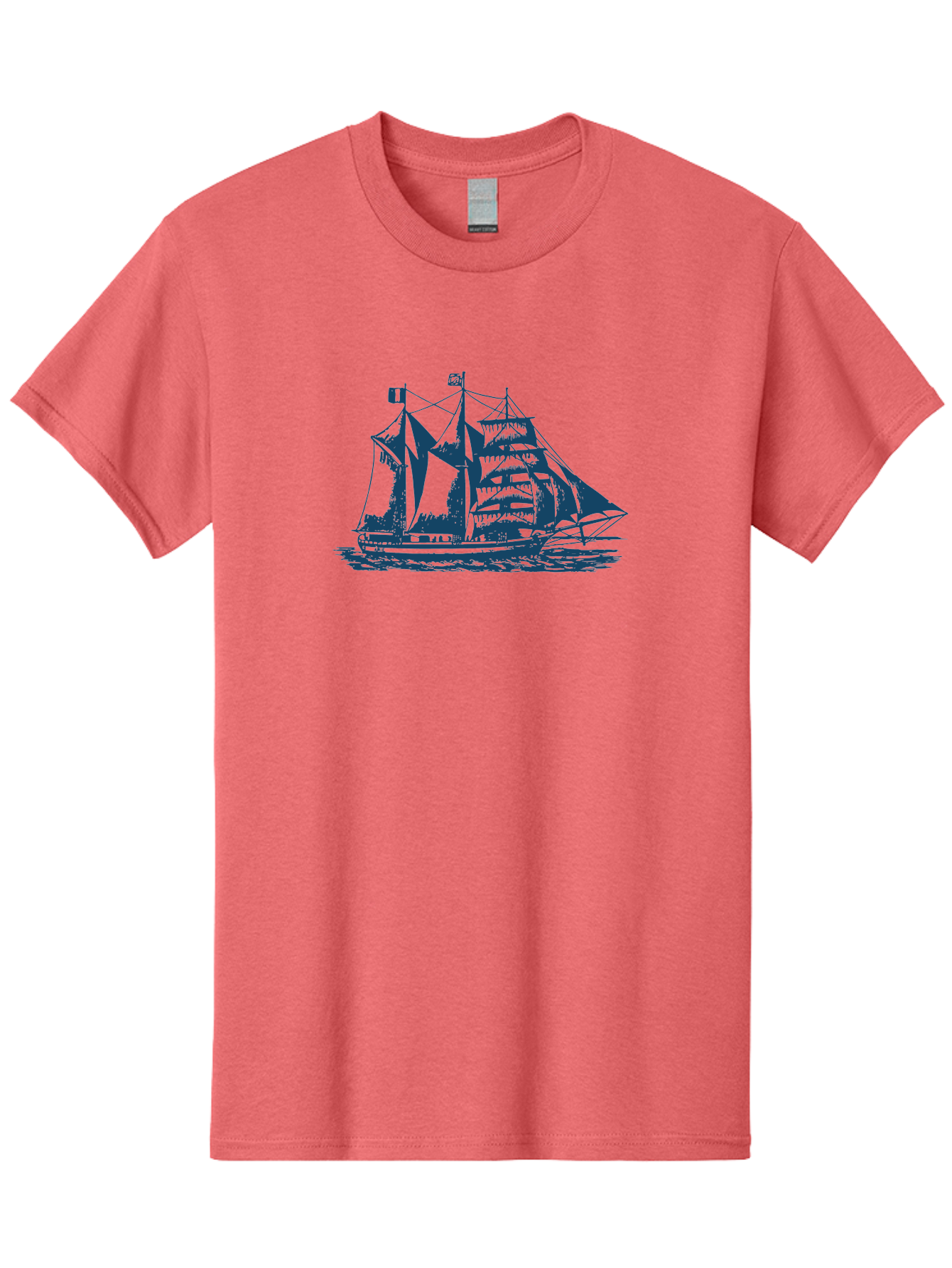 Storm Chaser Men'S Graphic Tee, 100% Cotton, Comfortable Casual Summer Wear, Machine Washable, Sailing Ship, Tall Sailing Vessel, Classic Maritime Icon, Vintage Nautical Theme, Majestic Oceanic Scene, Historical Sailing Rig, Aae674 19