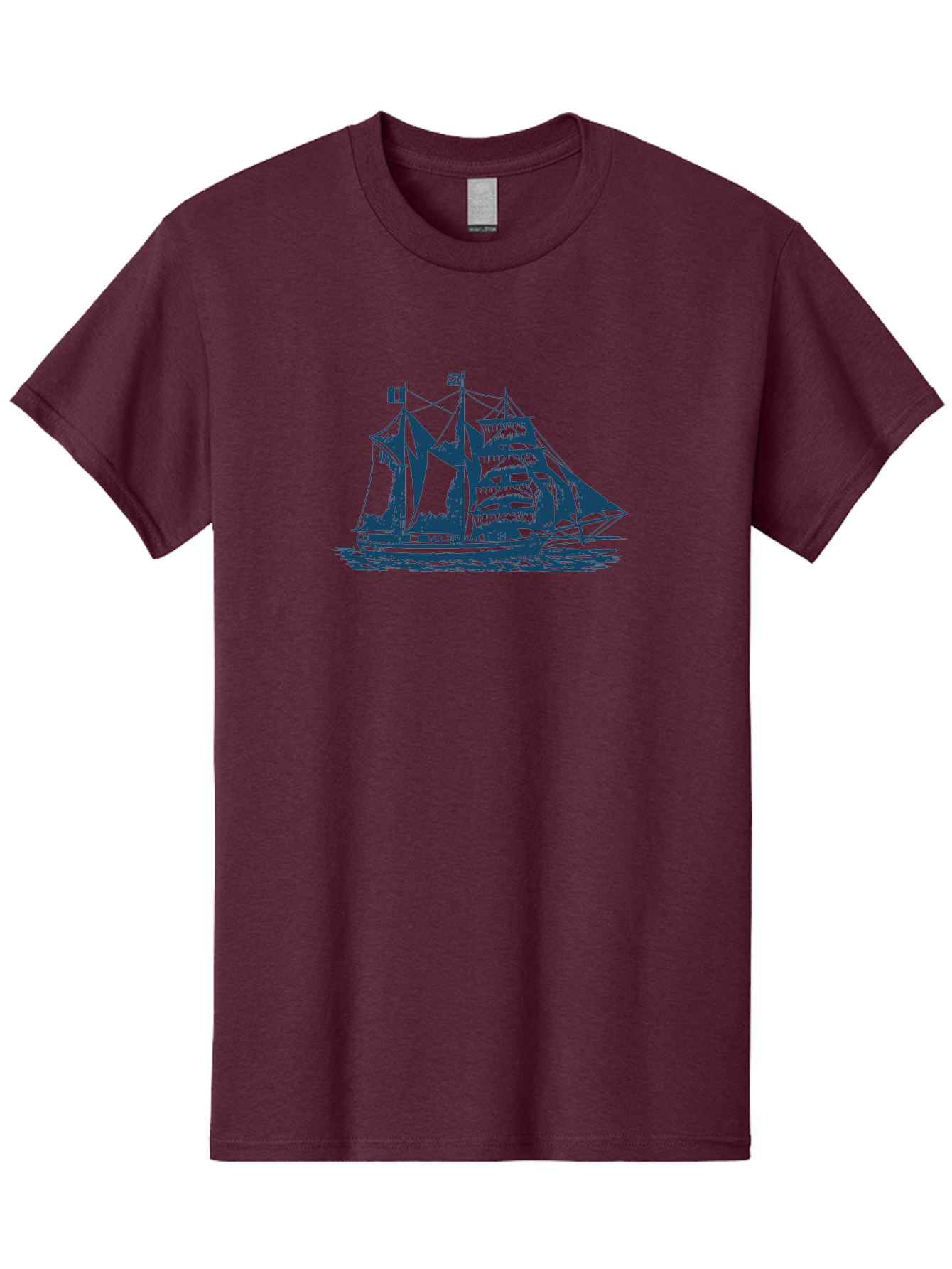 Storm Chaser Men'S Graphic Tee, 100% Cotton, Comfortable Casual Summer Wear, Machine Washable, Sailing Ship, Tall Sailing Vessel, Classic Maritime Icon, Vintage Nautical Theme, Majestic Oceanic Scene, Historical Sailing Rig, Aae674 15