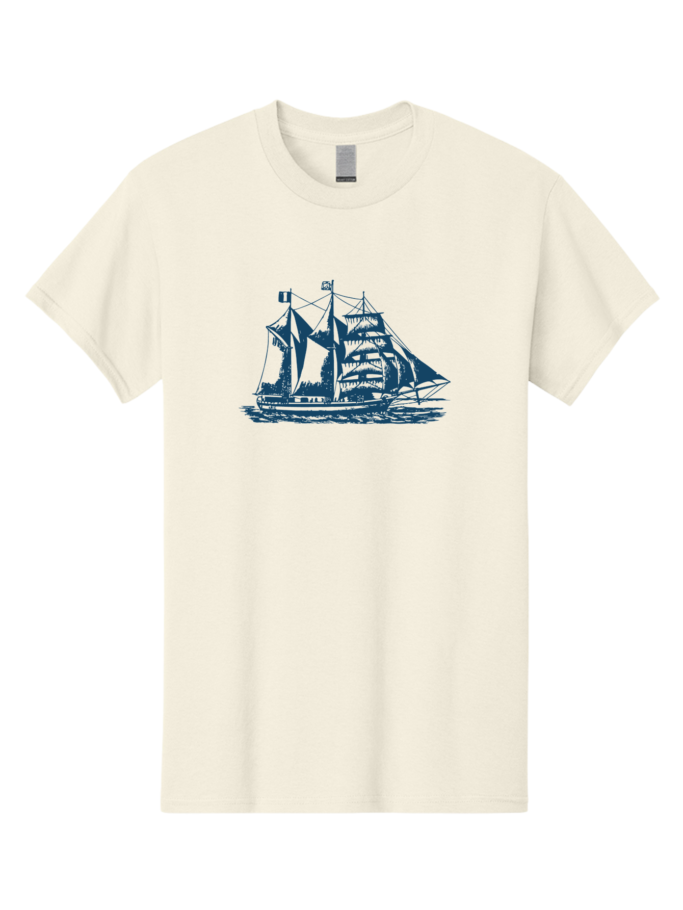 Storm Chaser Men'S Graphic Tee, 100% Cotton, Comfortable Casual Summer Wear, Machine Washable, Sailing Ship, Tall Sailing Vessel, Classic Maritime Icon, Vintage Nautical Theme, Majestic Oceanic Scene, Historical Sailing Rig, Aae674 5