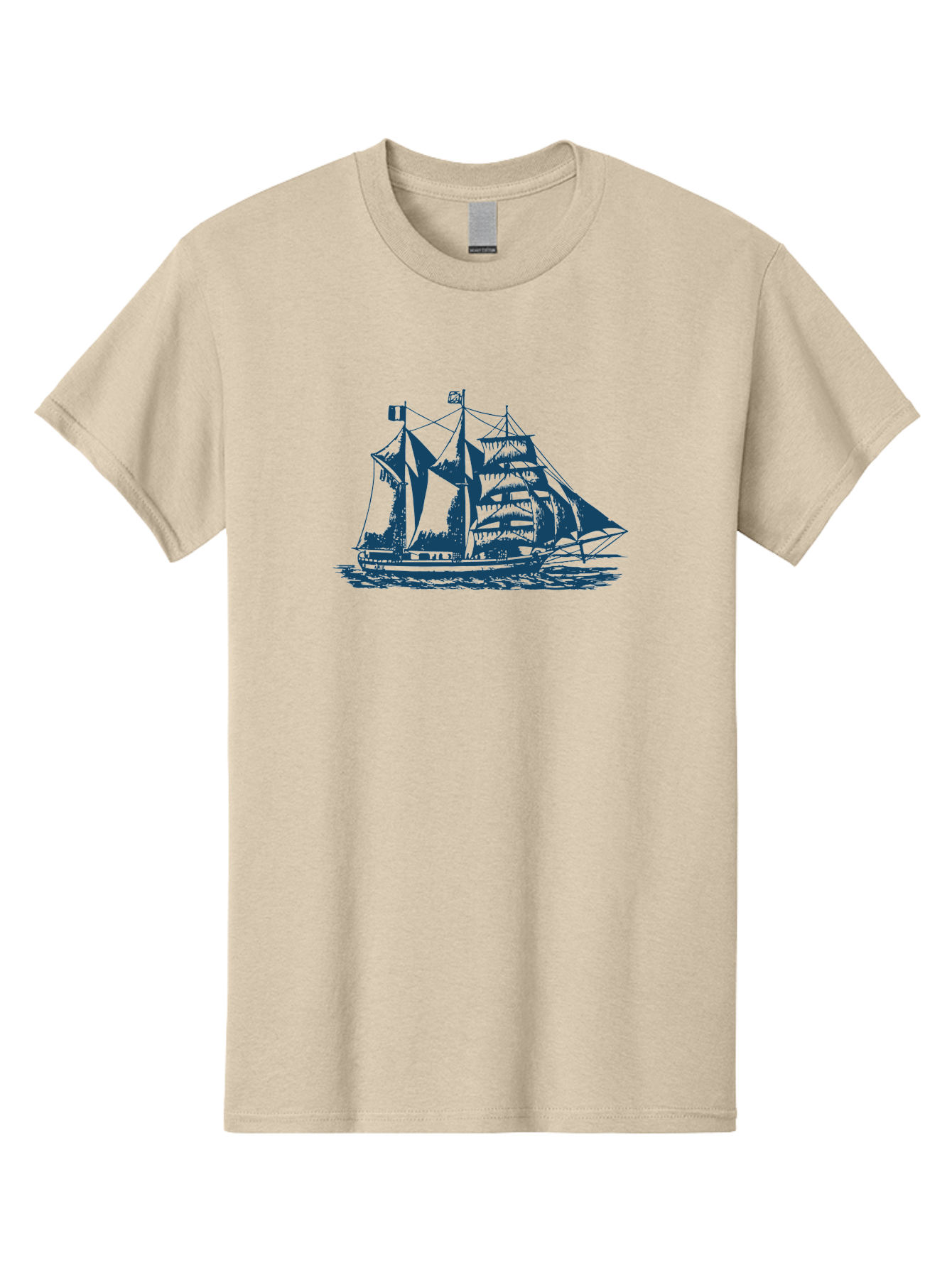Storm Chaser Men'S Graphic Tee, 100% Cotton, Comfortable Casual Summer Wear, Machine Washable, Sailing Ship, Tall Sailing Vessel, Classic Maritime Icon, Vintage Nautical Theme, Majestic Oceanic Scene, Historical Sailing Rig, Aae674 7