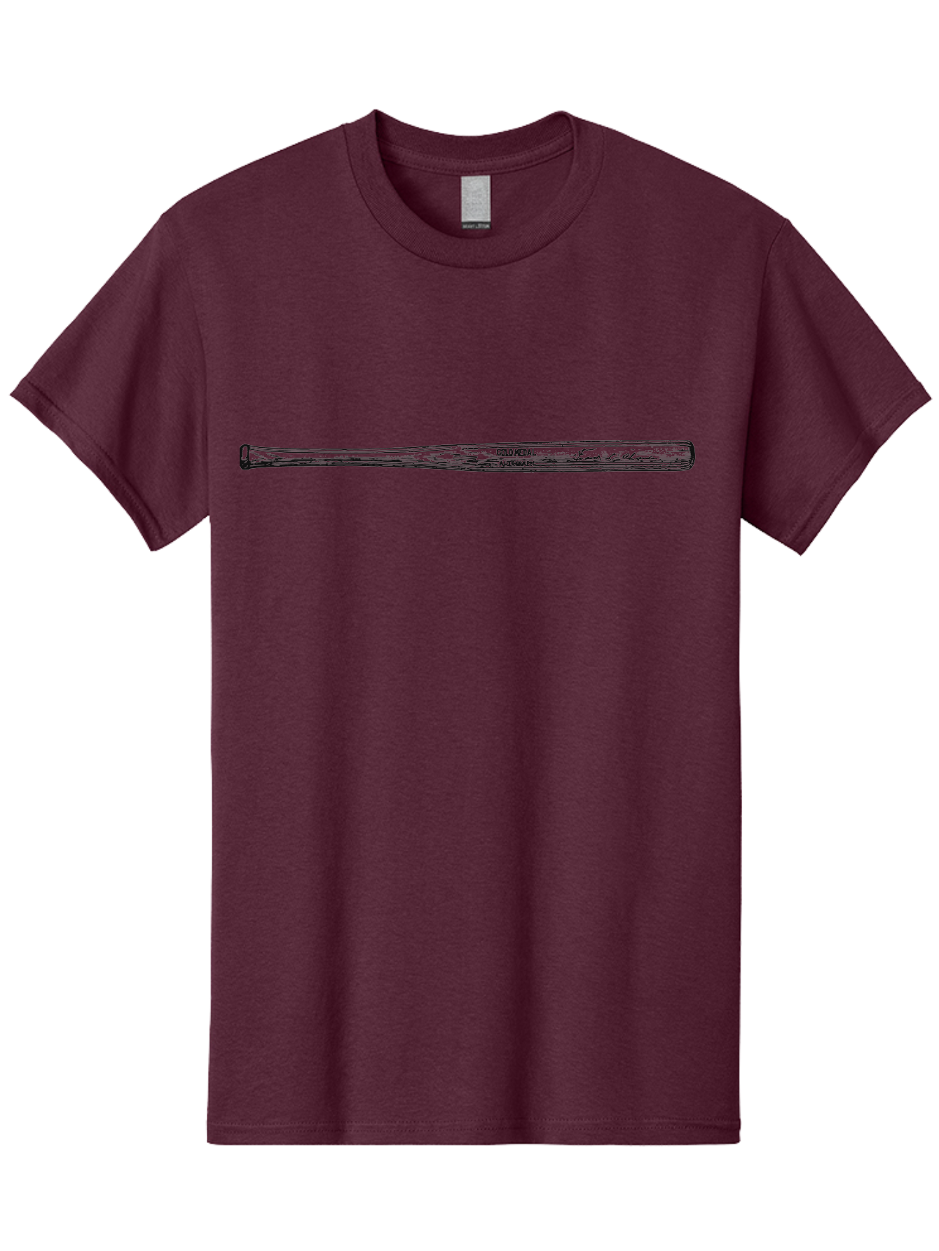 Swing Standard Men'S Graphic Tee, 100% Cotton, Comfortable Casual Summer Wear, Machine Washable, Baseball Bat, Sports Equipment, Athletic Gear, Glory Bat, Bat Design, Sports Accessories Aae679 27
