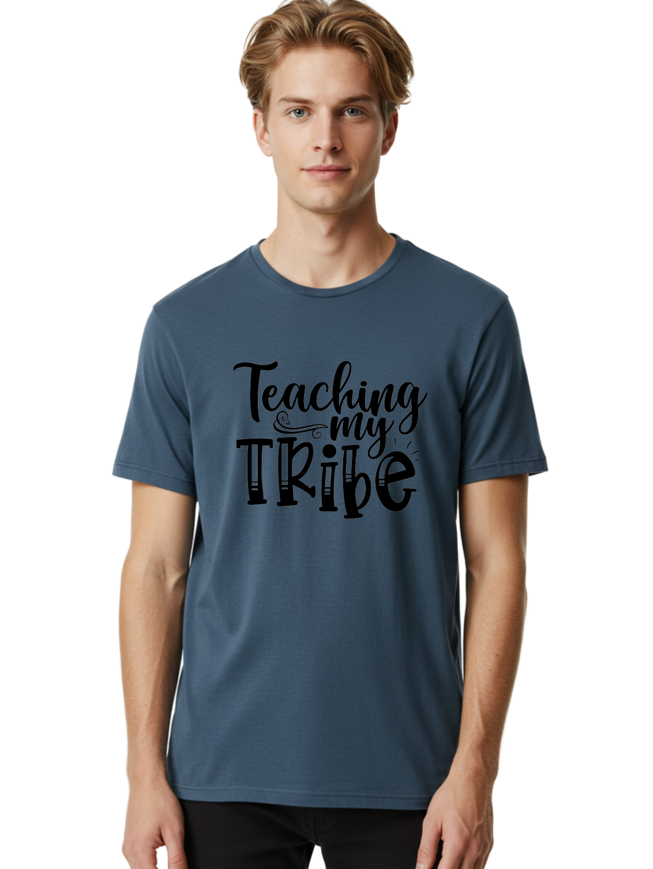 Teaching My Tribe Men'S Graphic Tee, 100% Cotton, Comfortable Casual Summer Wear, Machine Washable, Teaching Quote, Inspirational Quote, Motivational Quote, Teacher Life, Teacher Quote, Homeschool Quote, Family Education Aae687 30