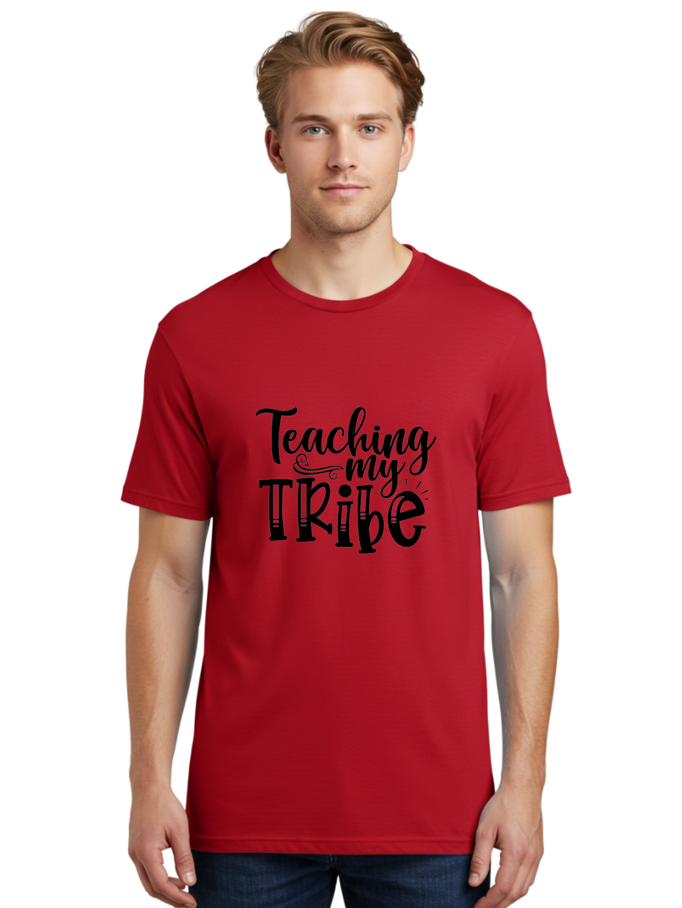 Teaching My Tribe Men'S Graphic Tee, 100% Cotton, Comfortable Casual Summer Wear, Machine Washable, Teaching Quote, Inspirational Quote, Motivational Quote, Teacher Life, Teacher Quote, Homeschool Quote, Family Education Aae687 8