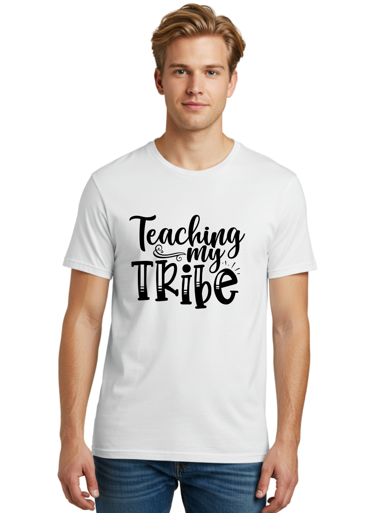 Teaching My Tribe Men'S Graphic Tee, 100% Cotton, Comfortable Casual Summer Wear, Machine Washable, Teaching Quote, Inspirational Quote, Motivational Quote, Teacher Life, Teacher Quote, Homeschool Quote, Family Education Aae687 6