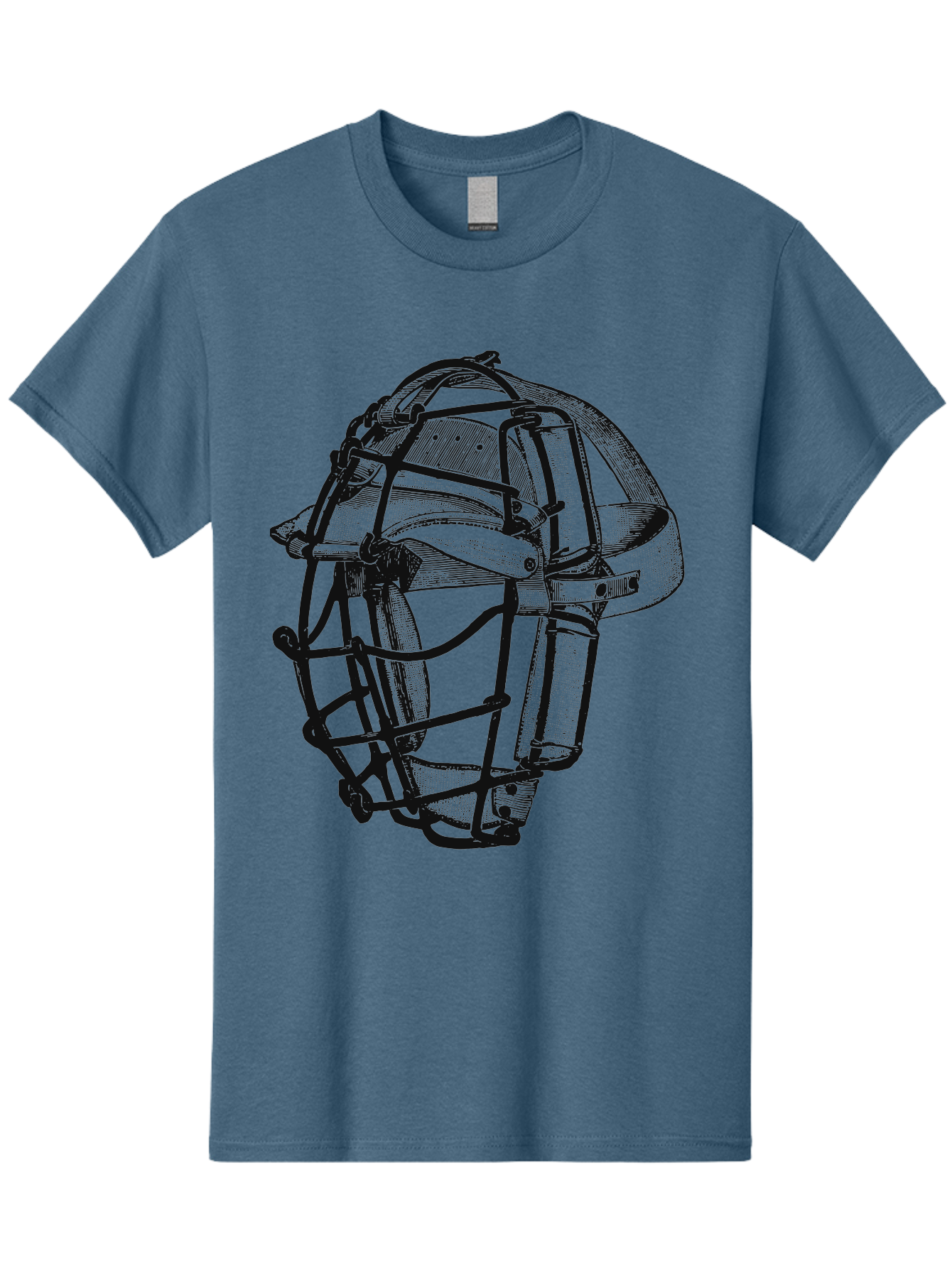 The Backstop Shield Men'S Graphic Tee, 100% Cotton, Comfortable Casual Summer Wear, Machine Washable, Baseball Catcher'S Mask, Protective Gear, Sports Equipment, Vintage Design, Classic Style, Catcher'S Protective Mask Aae694 21