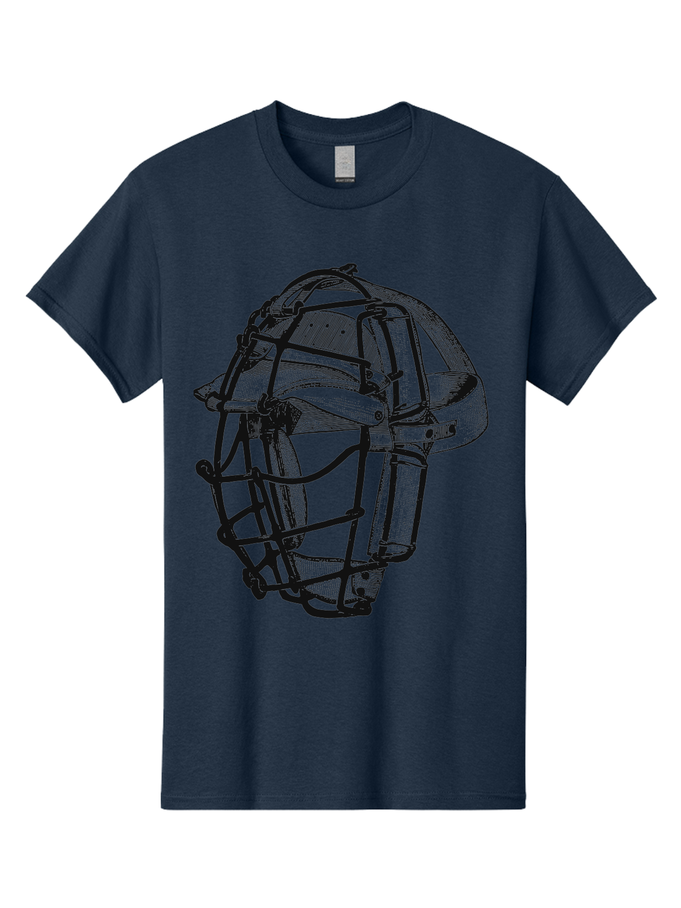 The Backstop Shield Men'S Graphic Tee, 100% Cotton, Comfortable Casual Summer Wear, Machine Washable, Baseball Catcher'S Mask, Protective Gear, Sports Equipment, Vintage Design, Classic Style, Catcher'S Protective Mask Aae694 29