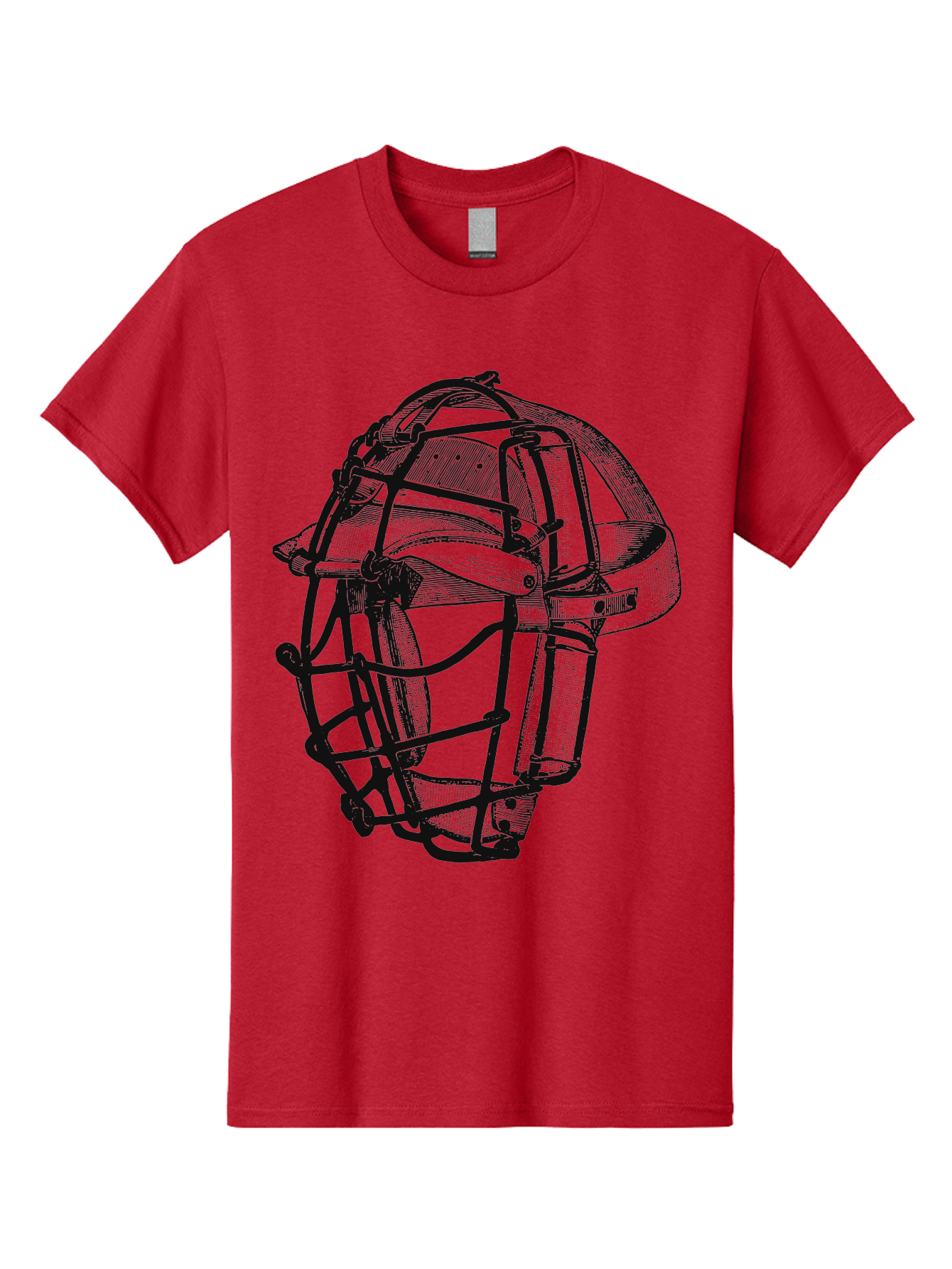 The Backstop Shield Men'S Graphic Tee, 100% Cotton, Comfortable Casual Summer Wear, Machine Washable, Baseball Catcher'S Mask, Protective Gear, Sports Equipment, Vintage Design, Classic Style, Catcher'S Protective Mask Aae694 17