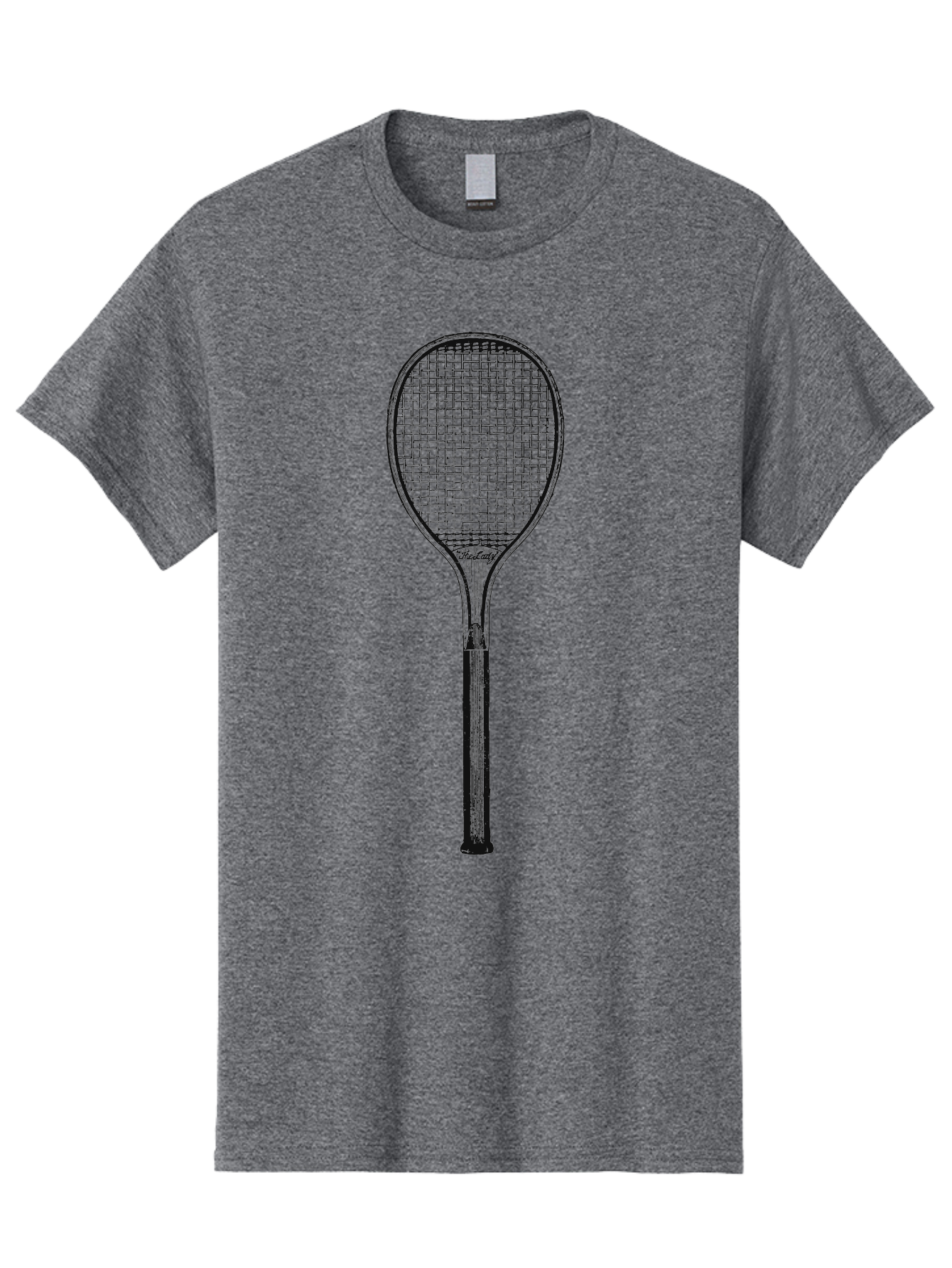 The Grand Slammer Men'S Graphic Tee, 100% Cotton, Comfortable Casual Summer Wear, Machine Washable, Tennis Racket, Sports Equipment, Tennis Gear, Racket Design, Tennis Player, Athletic Accessories Aae706 25