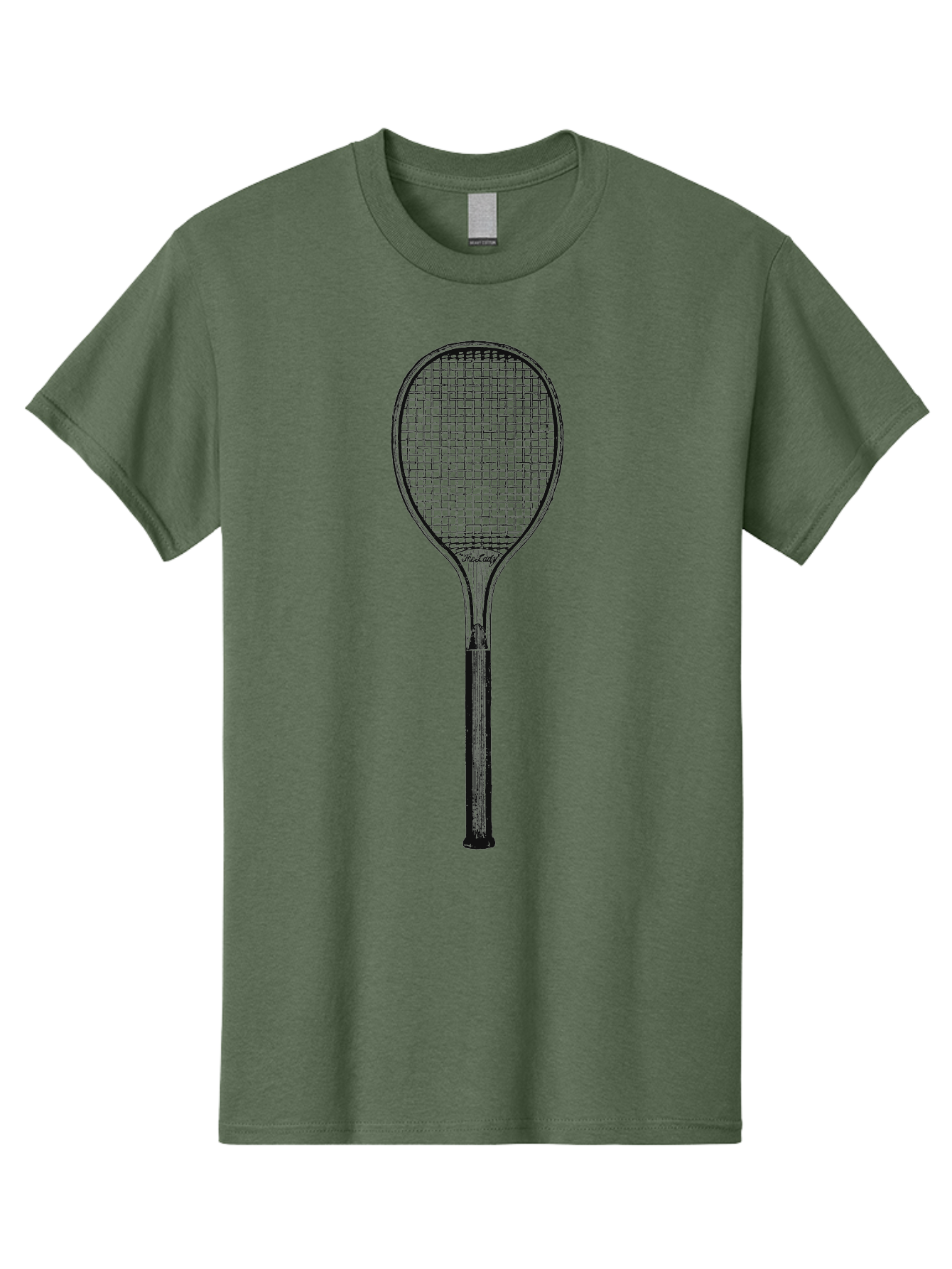 The Grand Slammer Men'S Graphic Tee, 100% Cotton, Comfortable Casual Summer Wear, Machine Washable, Tennis Racket, Sports Equipment, Tennis Gear, Racket Design, Tennis Player, Athletic Accessories Aae706 5