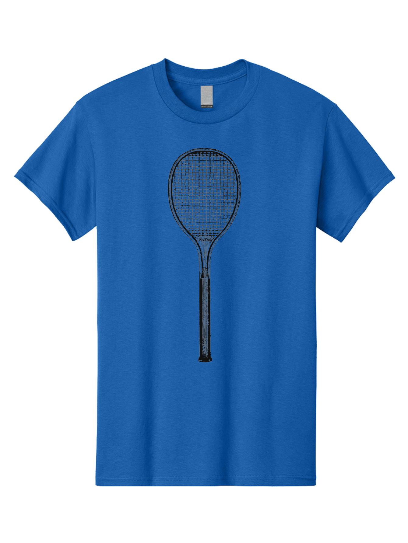 The Grand Slammer Men'S Graphic Tee, 100% Cotton, Comfortable Casual Summer Wear, Machine Washable, Tennis Racket, Sports Equipment, Tennis Gear, Racket Design, Tennis Player, Athletic Accessories Aae706 15