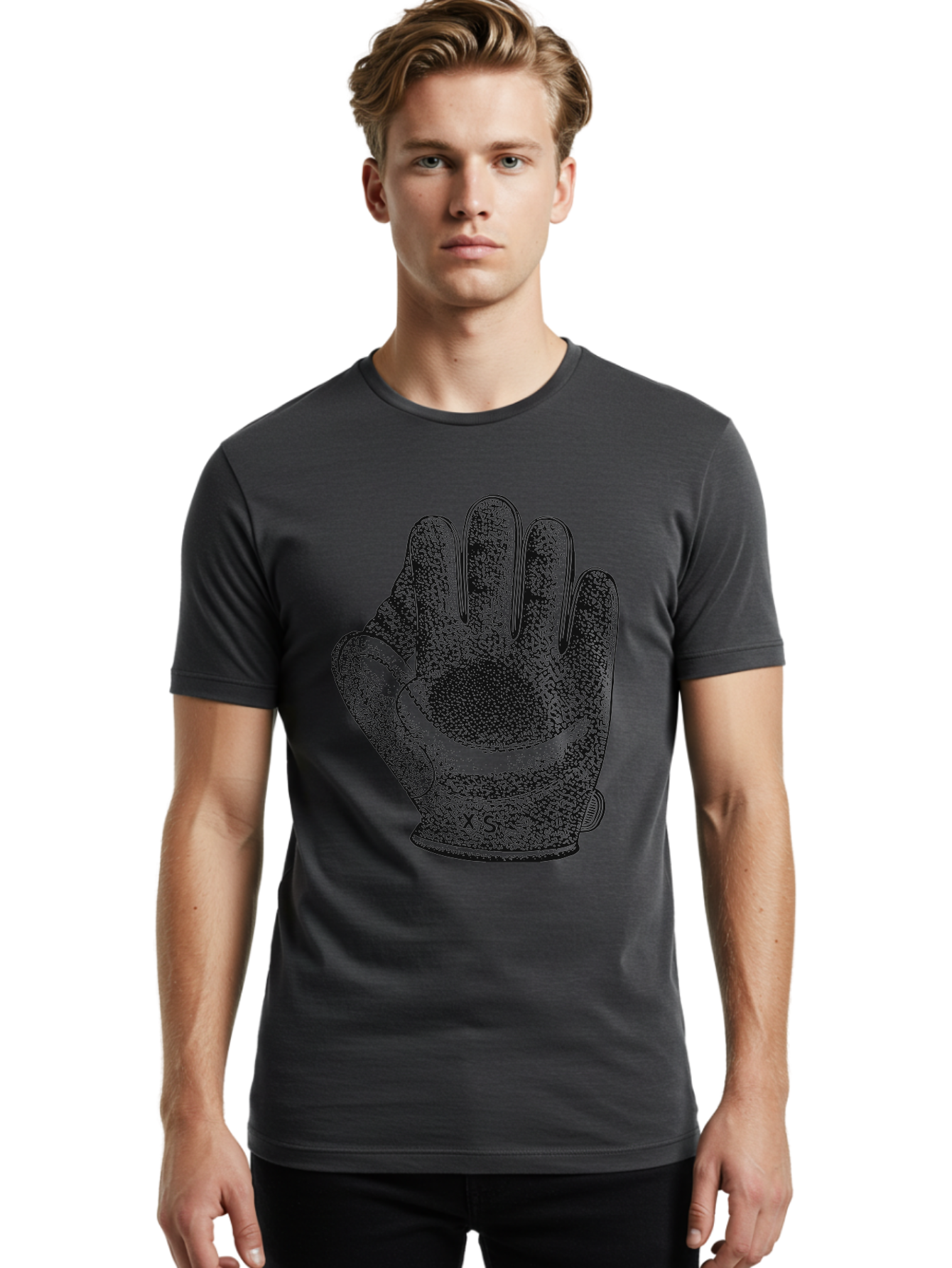 The Grip Men'S Graphic Tee, 100% Cotton, Comfortable Casual Summer Wear, Machine Washable, Goalie Glove, Soccer Equipment, Sports Gear, Hand Protection, Goalkeeper Accessories, Athletic Wear Aae707 30