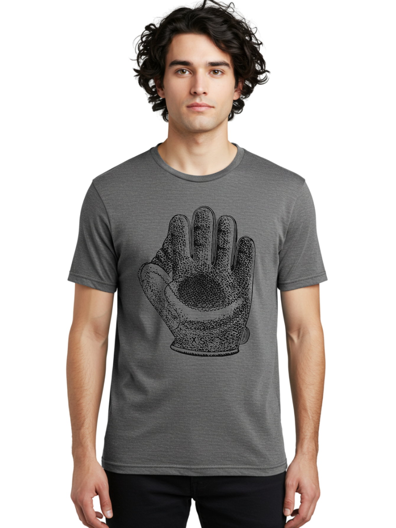 The Grip Men'S Graphic Tee, 100% Cotton, Comfortable Casual Summer Wear, Machine Washable, Goalie Glove, Soccer Equipment, Sports Gear, Hand Protection, Goalkeeper Accessories, Athletic Wear Aae707 4
