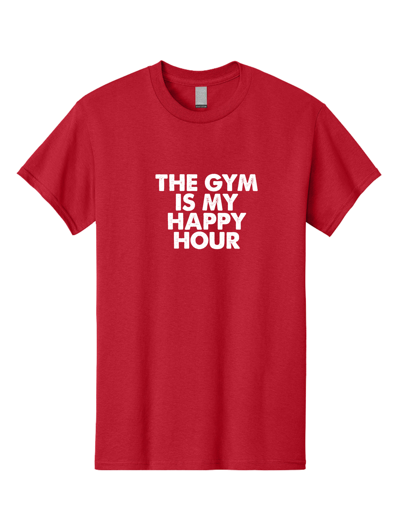 The Gym Is My Happy Hour Men'S Graphic Tee, 100% Cotton, Comfortable Casual Summer Wear, Machine Washable, Gym Motivation, Fitness Inspiration, Workout Encouragement, Gym Love, Happy Hour, Fitness Goals, Exercise Motivation, Healthy Lifestyle Aae709 9