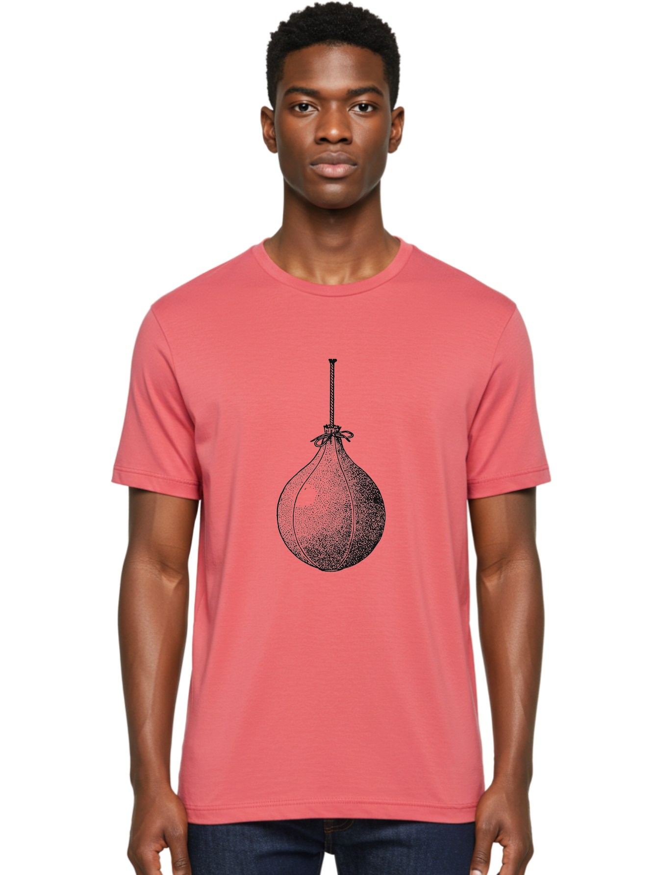 The Swinging Legacy Men'S Graphic Tee, 100% Cotton, Comfortable Casual Summer Wear, Machine Washable, Christmas Bauble, Hanging Ornament, Festive Decoration, Black Illustration, Stippled Art, Holiday Decor, Glass Ornament Aae723 30